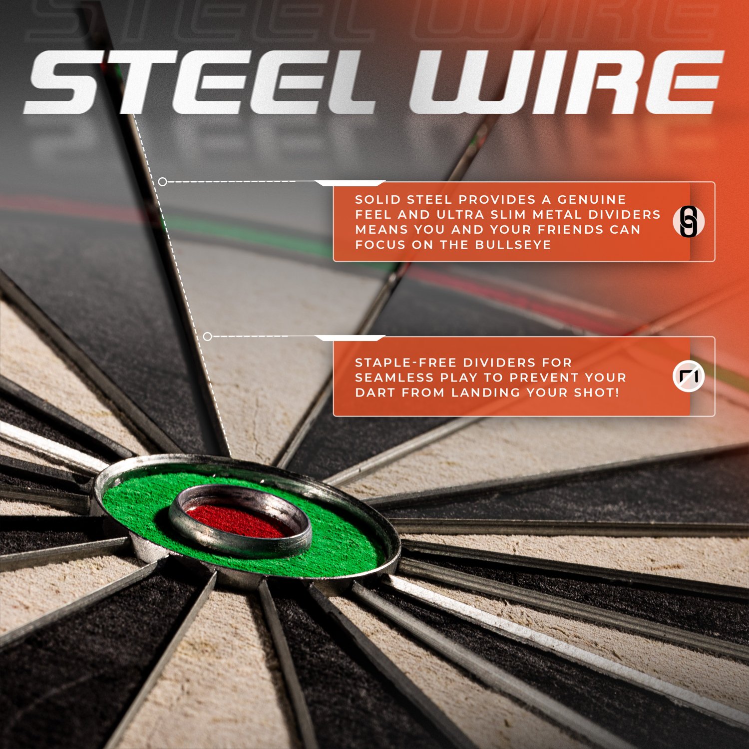 Franklin Sports Grade A Professional Dartboard - view number 5