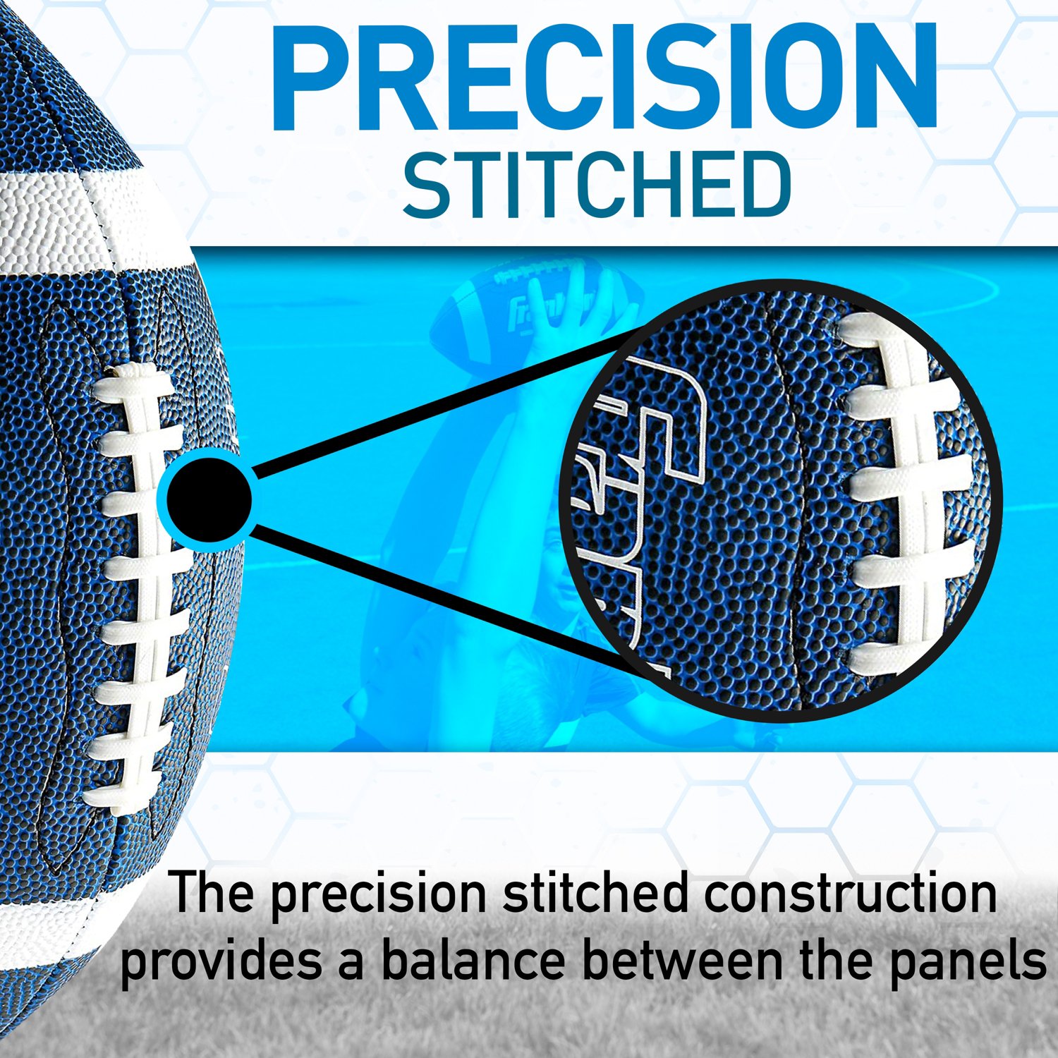 Franklin Grip-Rite 1000 Junior Size Footballs 12-Pack                                                                            - view number 4