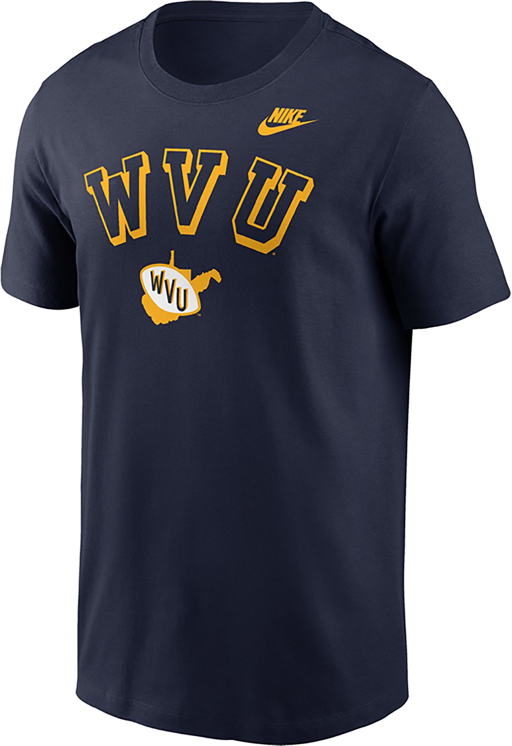 Nike Men's West Virginia Arch Vault Logo Legacy Football T-shirt