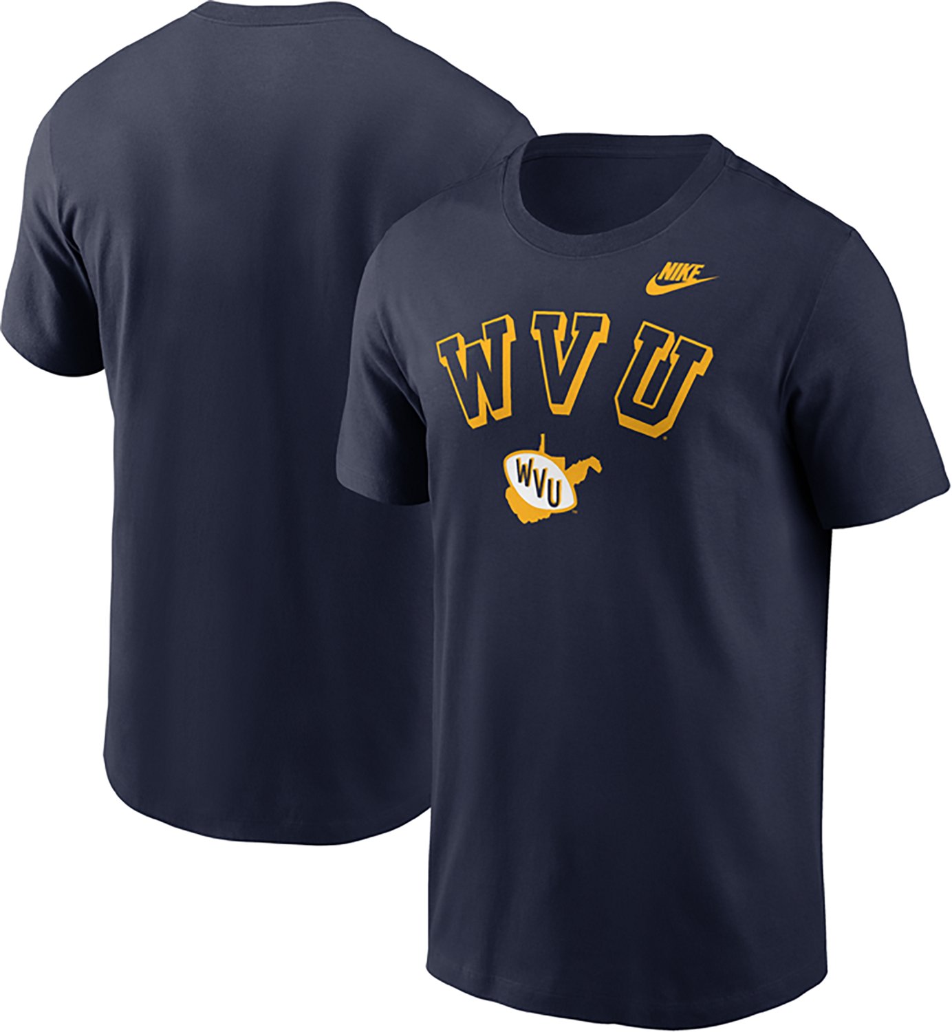 Nike Men's West Virginia Arch Vault Logo Legacy Football T-shirt - view number 3