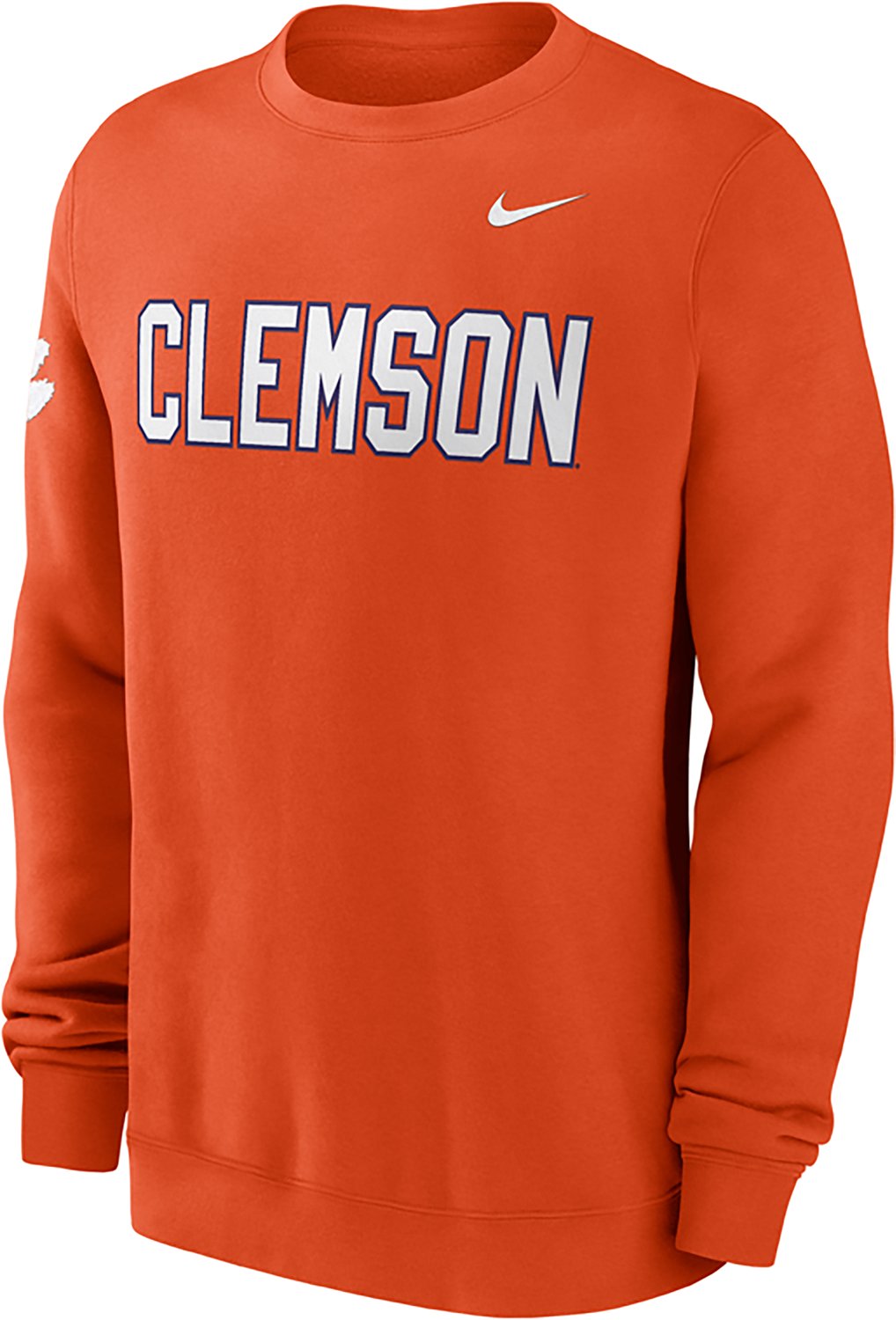 Nike Men's Clemson Block Team Fleece Club Crew - view number 1