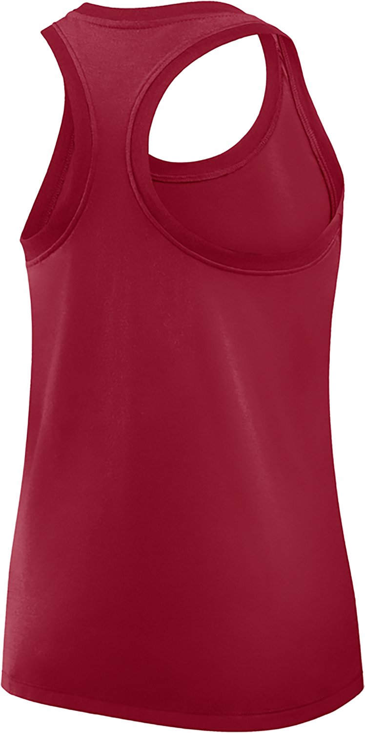 Jordan Women's Oklahoma Team Over Primary Logo Racerback Tank Top - view number 2