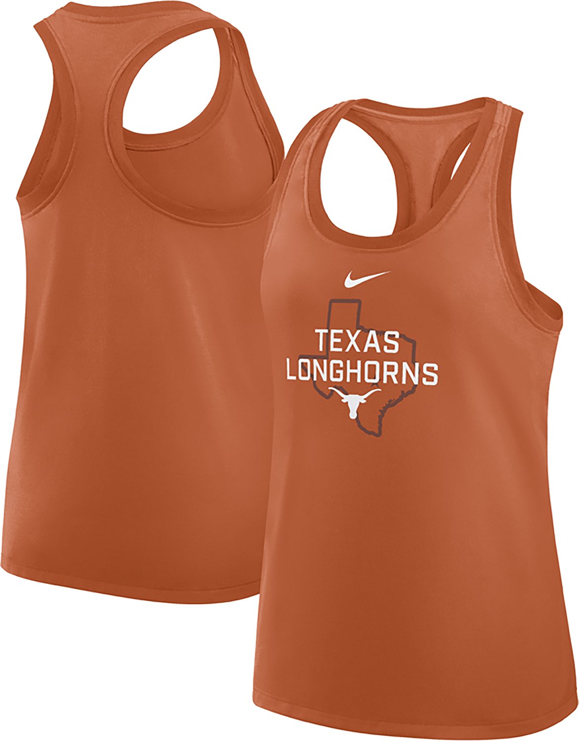 Nike Women's Texas Team Over Primary Logo Racerback Tank Top - view number 3