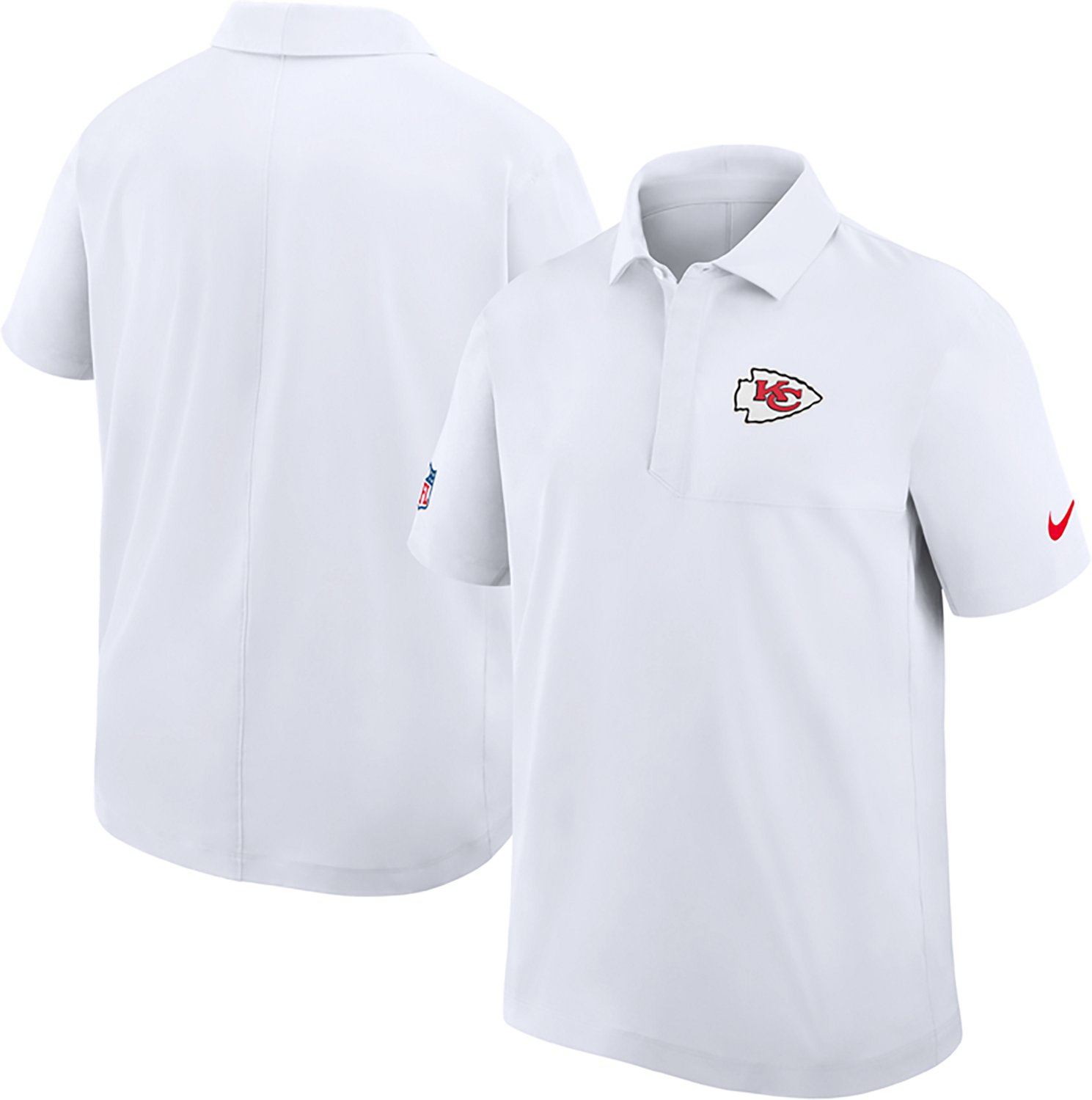Nike Men's Chiefs Dri-FIT Sideline Woven Coach's Polo Shirt - view number 3