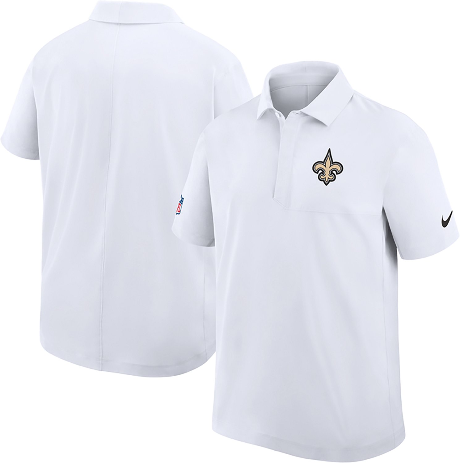 Nike Men's Saints Dri-FIT Sideline Woven Coach's Polo Shirt - view number 3