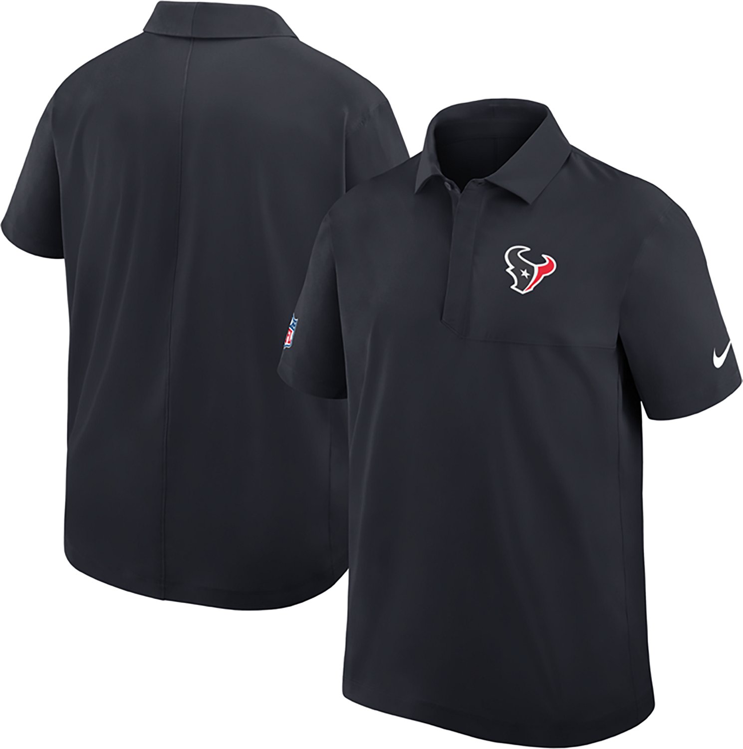 Nike Men's Texans Dri-FIT Sideline Woven Coach's Polo Shirt - view number 3