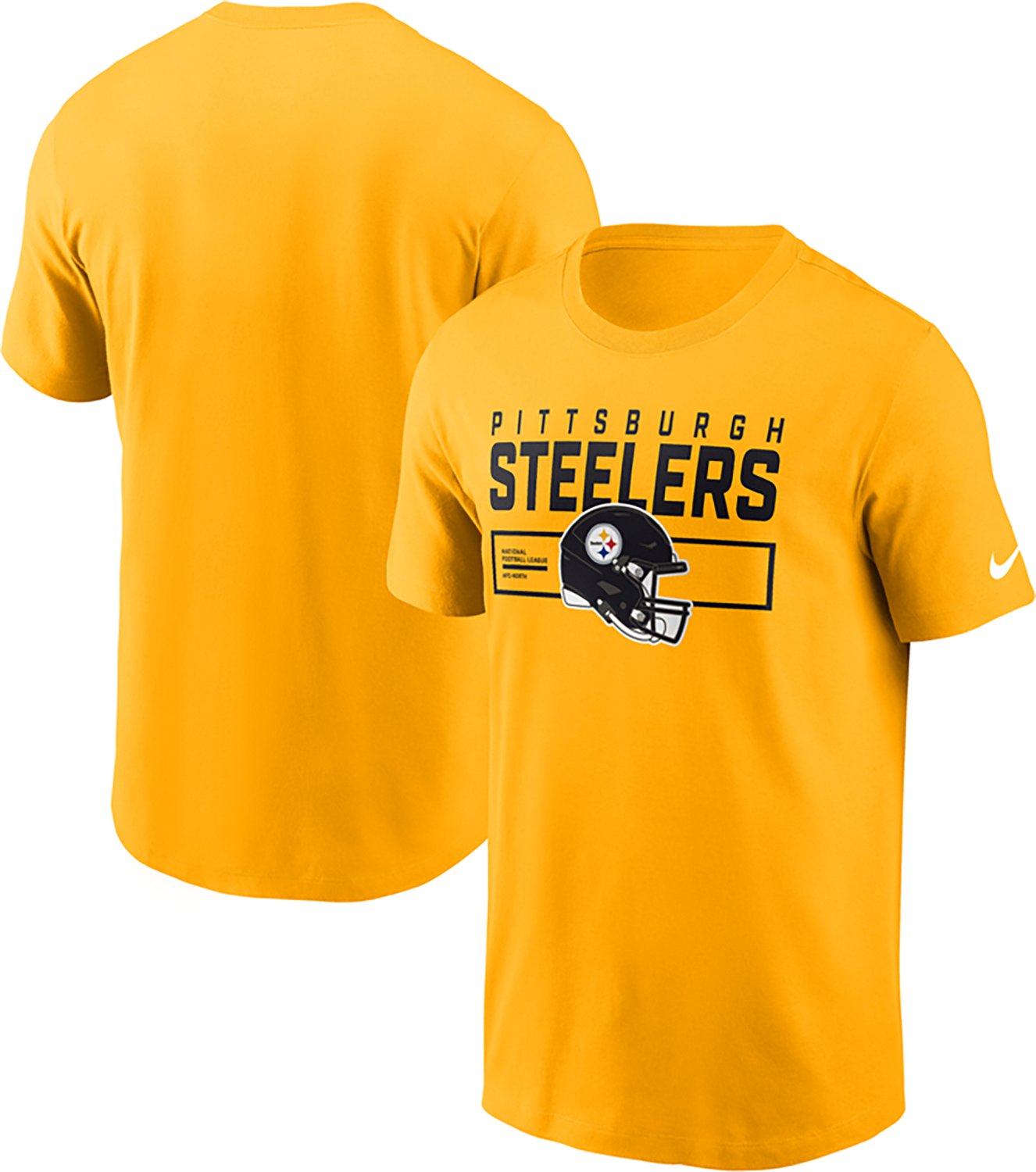 Nike Men's Steelers Helmet Essential T-shirt - view number 3