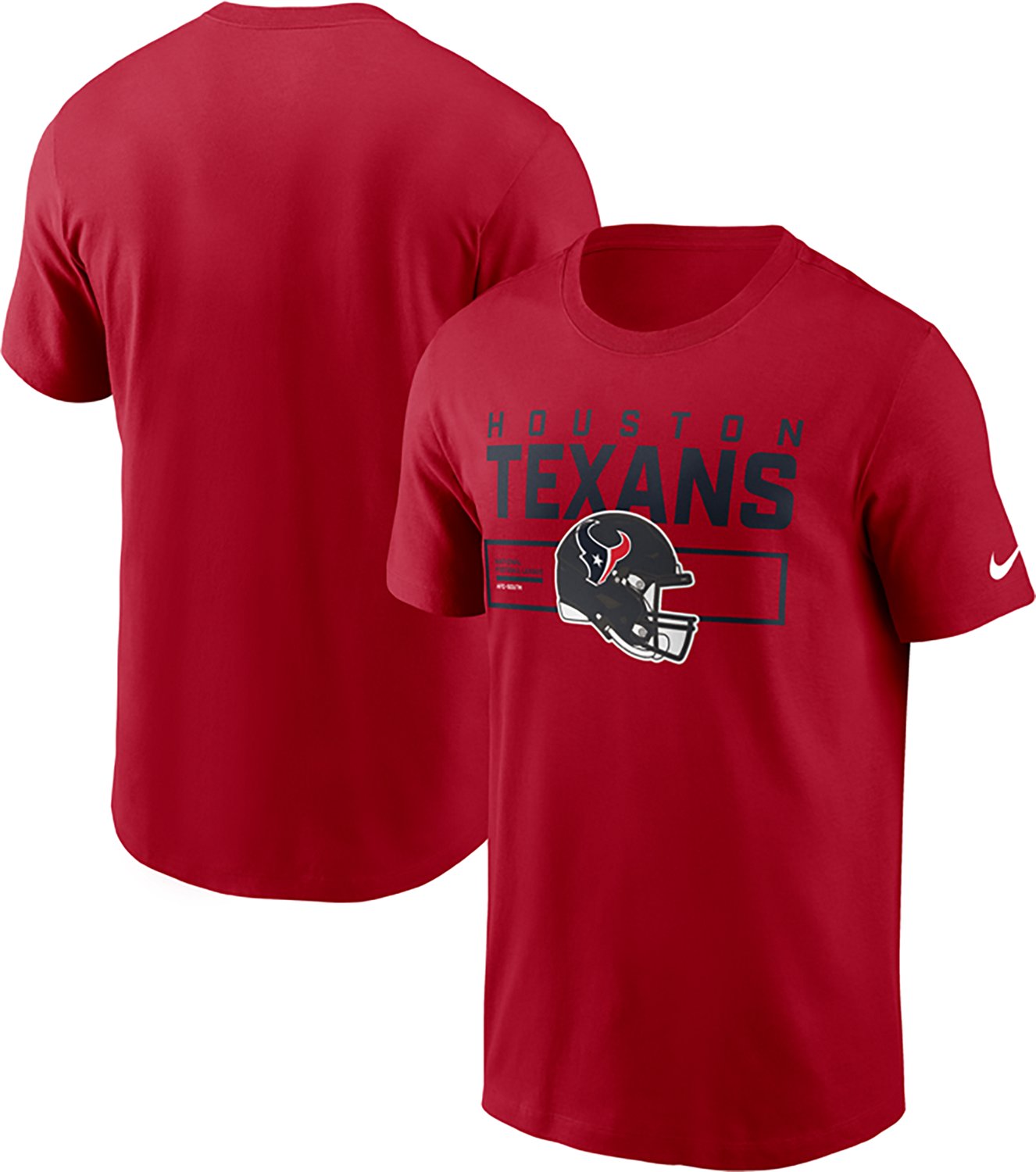 Nike Men's Houston Texans Helmet Essential Graphic T-shirt - view number 3