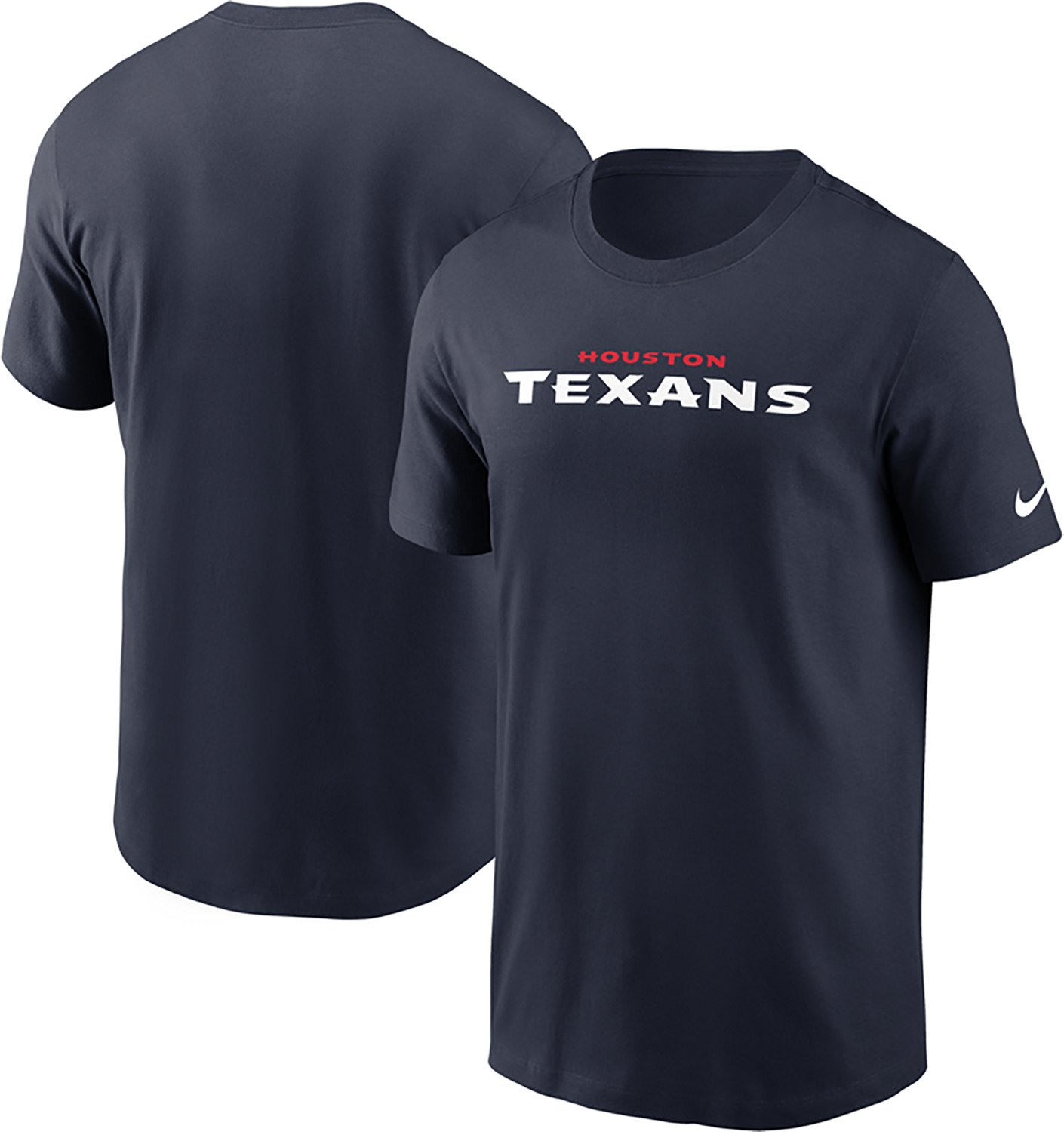 Nike Men's Houston Texans Wordmark Essential Graphic T-shirt - view number 3