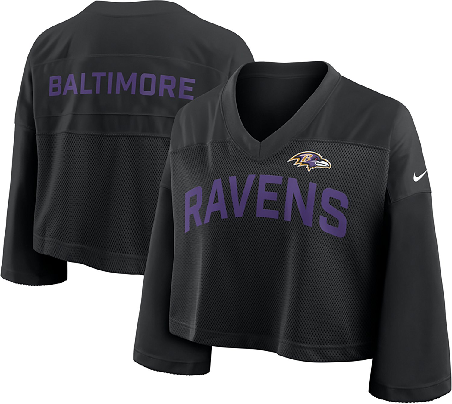 Nike Women's Ravens Jersey Fashion Top - view number 3