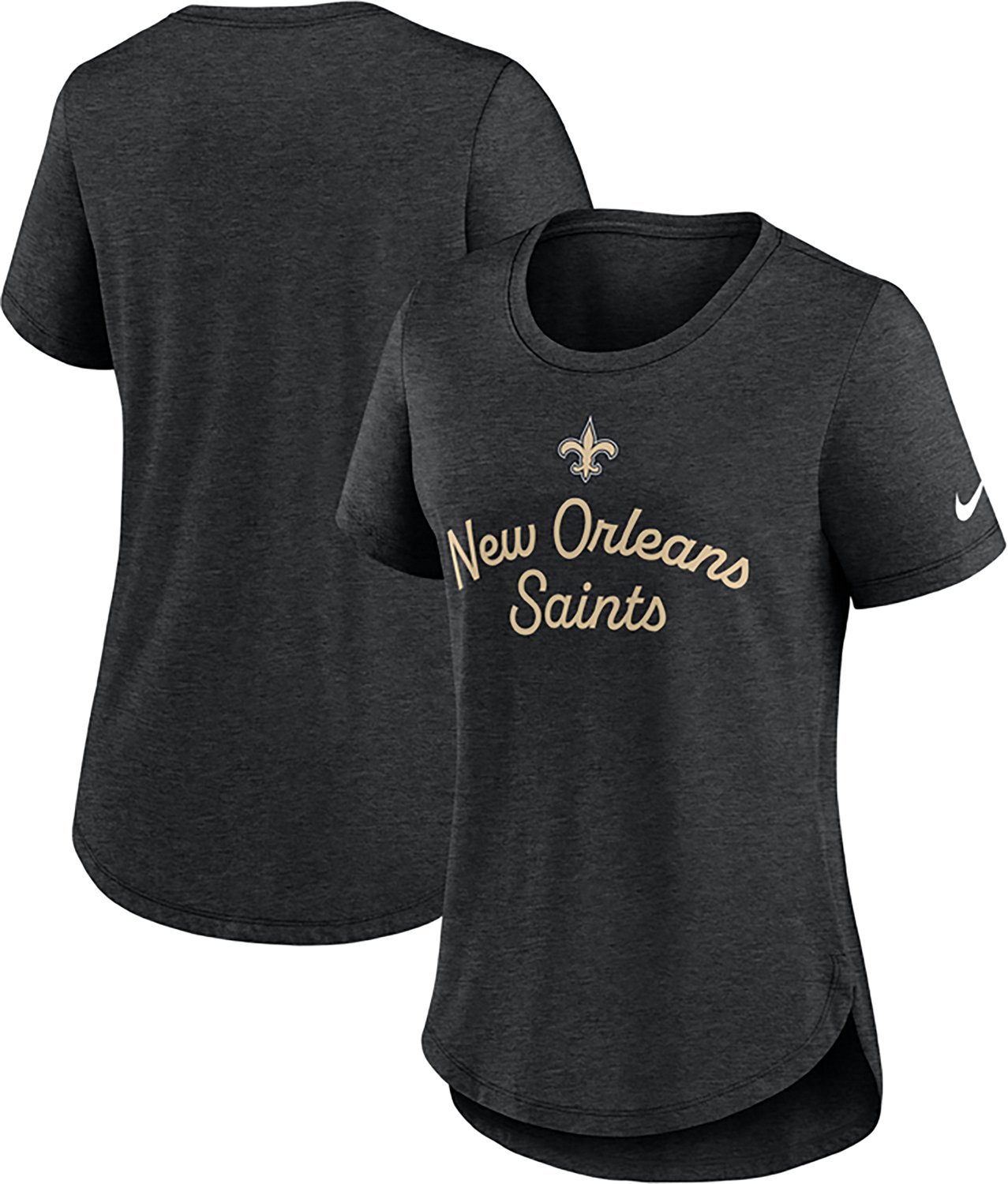 Nike Women's New Orleans Saints Triblend Fashion Top - view number 3