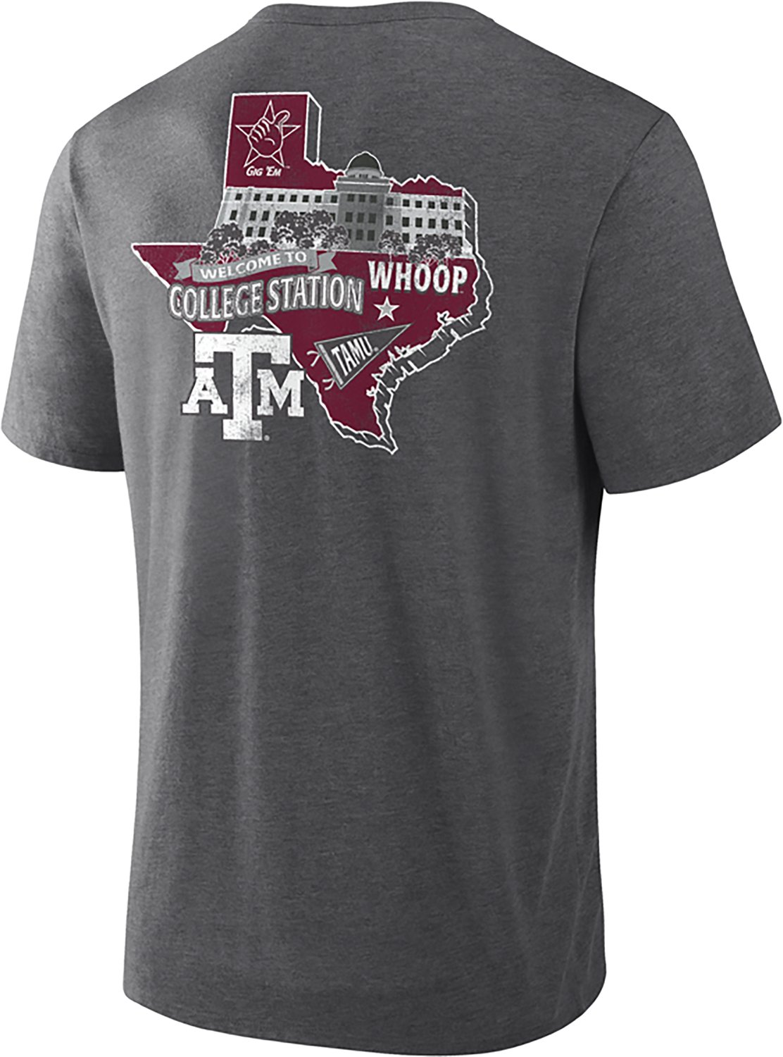 Fanatics Men's Texas A&M Triblend Double Sided T-shirt - view number 2