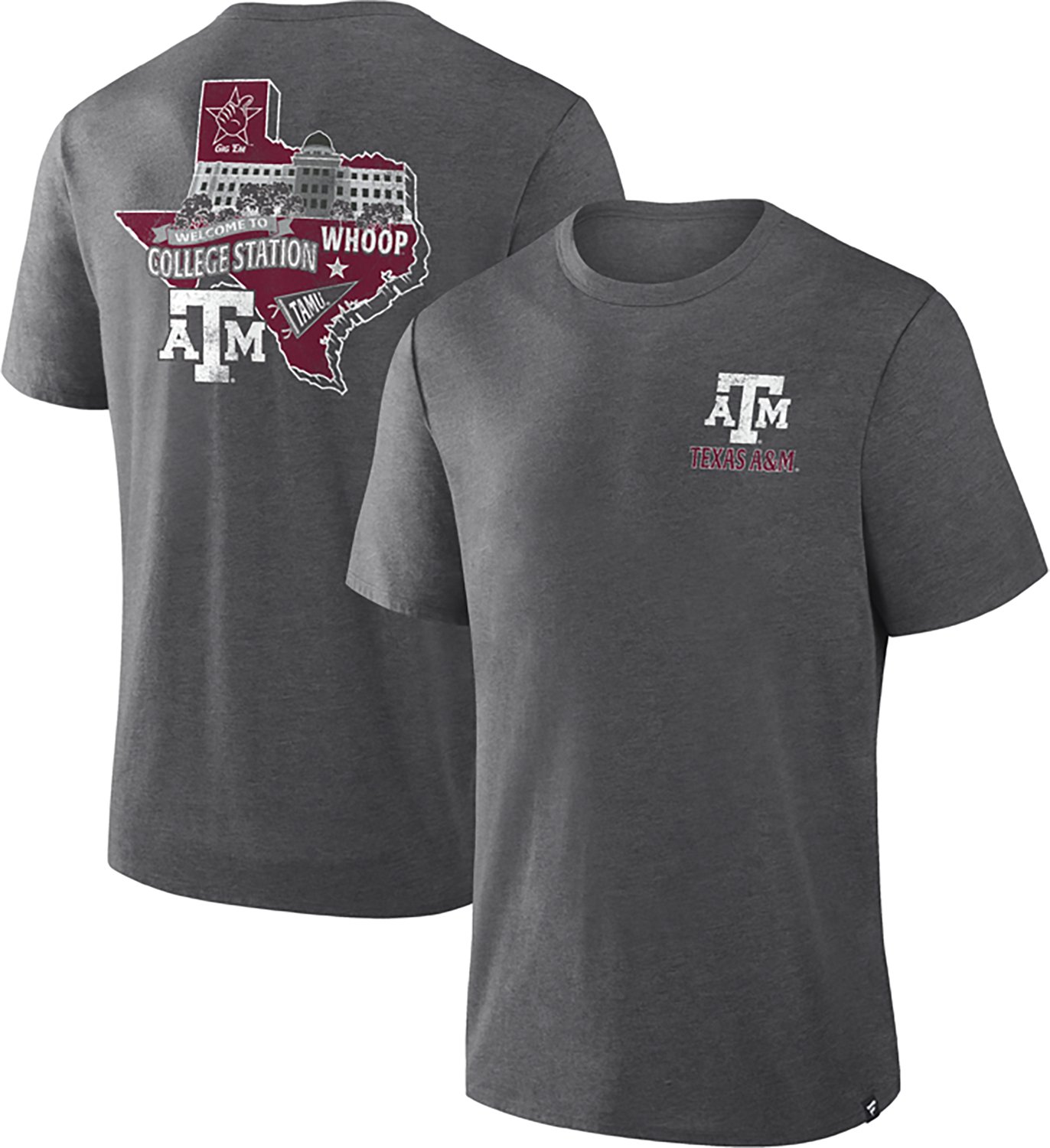 Fanatics Men's Texas A&M Triblend Double Sided T-shirt - view number 3
