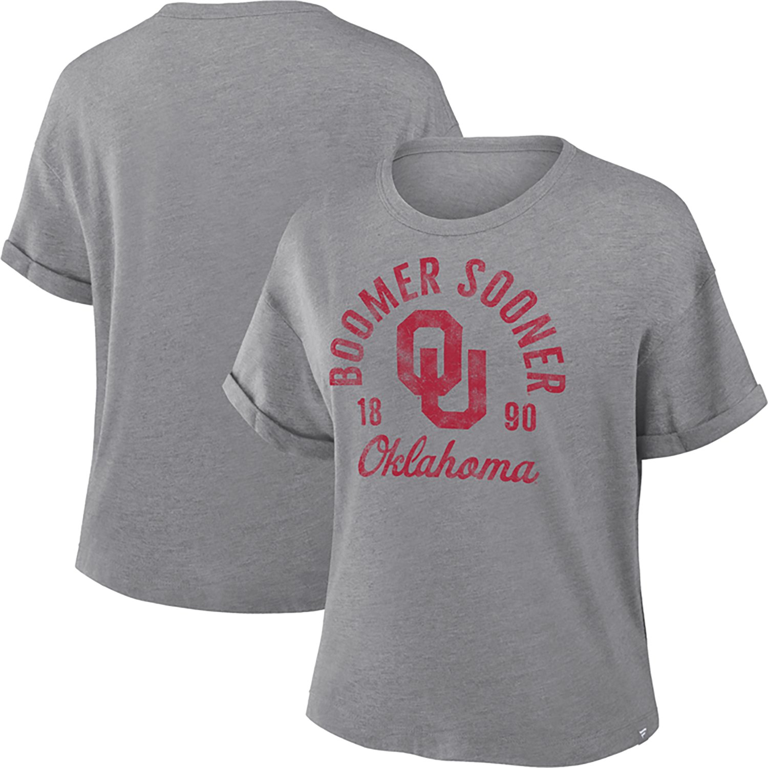 Fanatics Women's Oklahoma Arch Logo Script Triblend T-shirt - view number 3