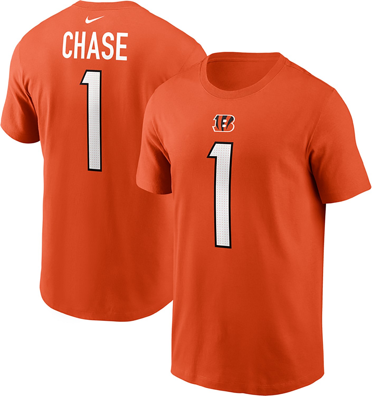 Nike Men's Bengals Ja'Marr Chase Player Name & Number T-shirt - view number 3