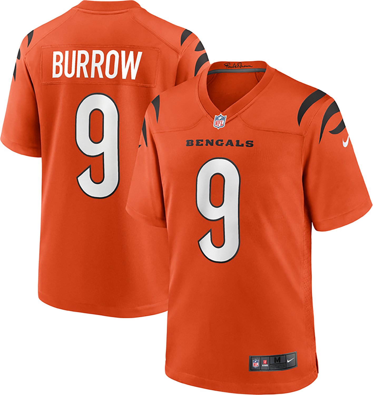 Nike Men's Bengals Joe Burrow #9 Name & Number Alternate Game Jersey - view number 3