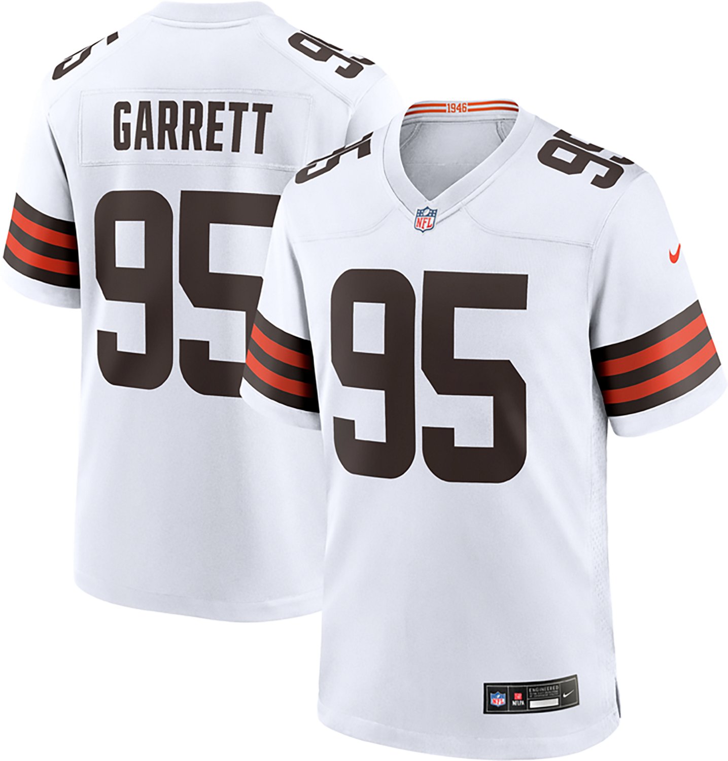 Nike Men's Browns Miles Garrett #95 Name & Number Road Game Jersey - view number 3