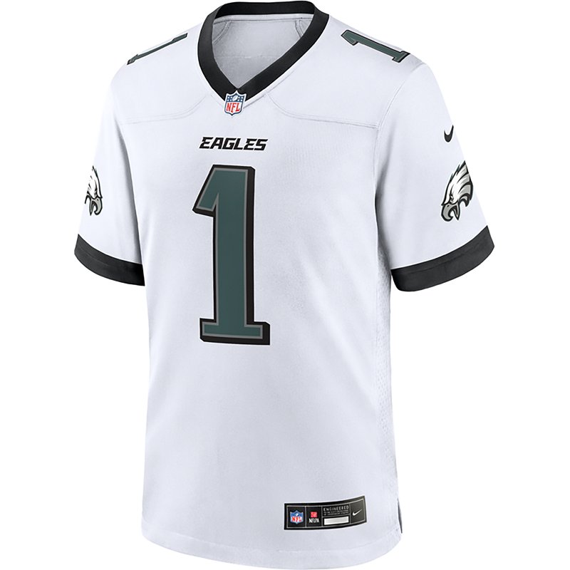 Nike Men's Eagles Jalen Hurts #1 Name & Number Road Game Jersey