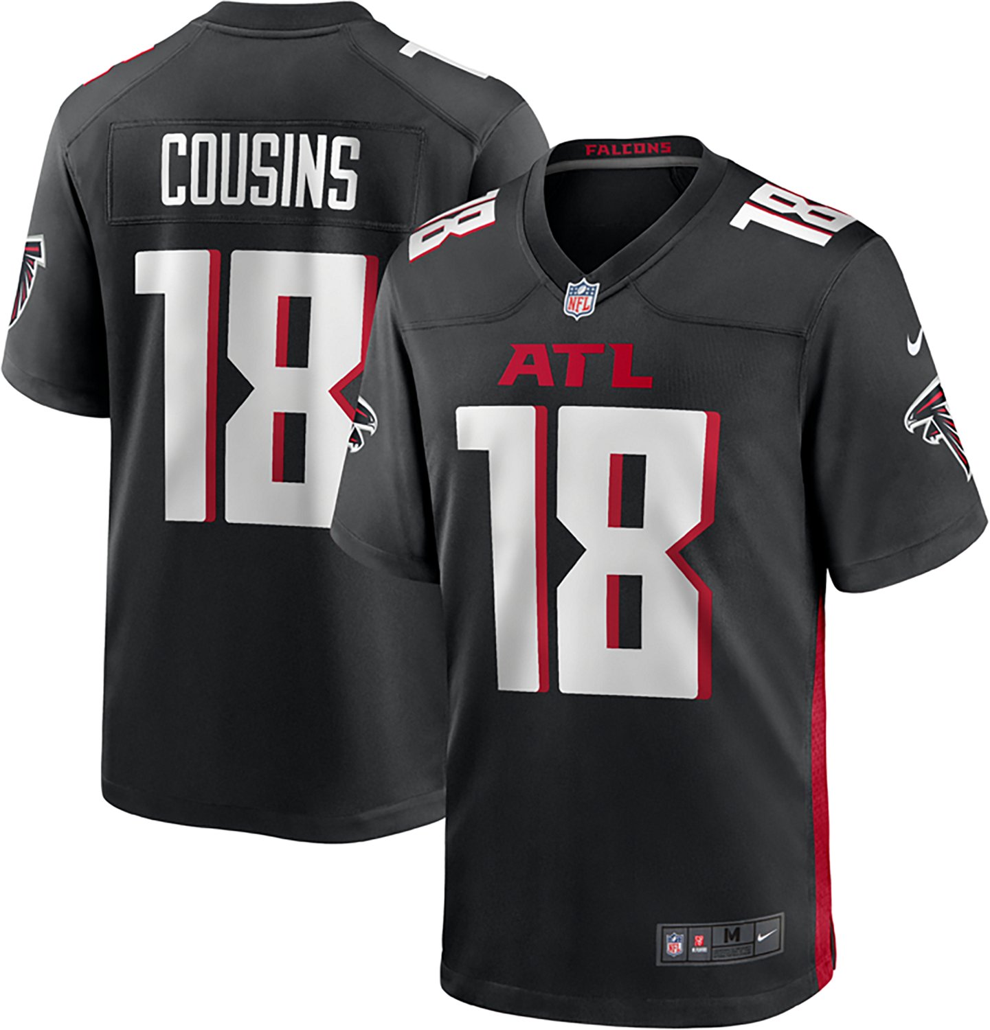 Nike Men's Falcons Kirk Cousins #18 Name & Number Home Game Jersey - view number 3