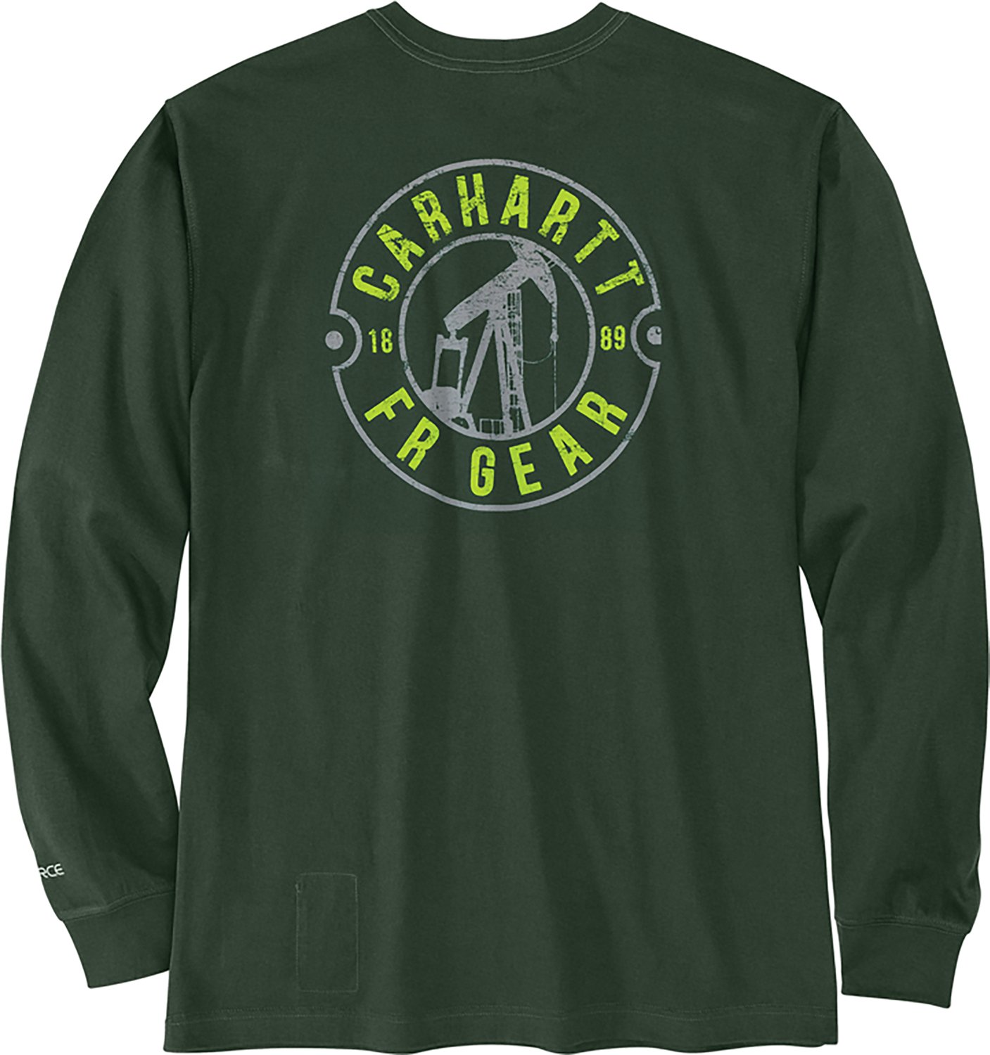 Carhartt Men's Oil Rig Flame-resistant Relaxed Fit Long-Sleeve Graphic Shirt - view number 3