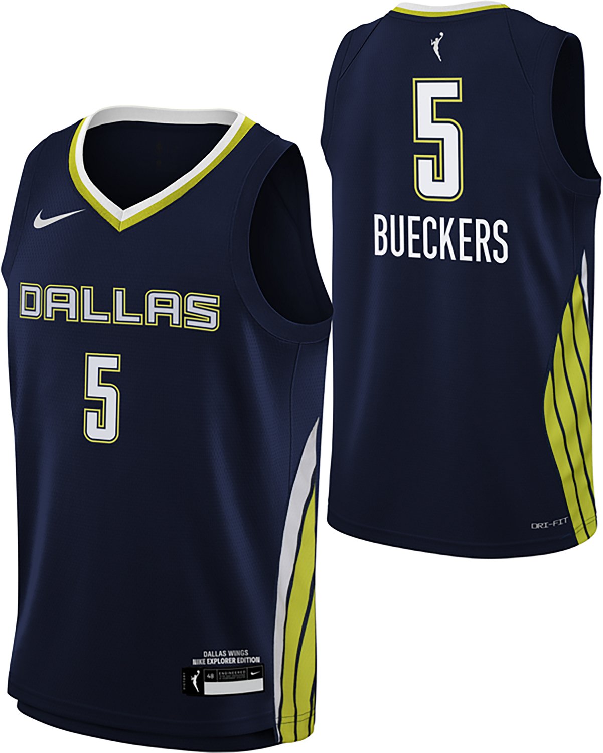 Nike Kids' Dallas Wings Paige Bueckers #5 Explorer Swingman Name and Number Jersey - view number 3