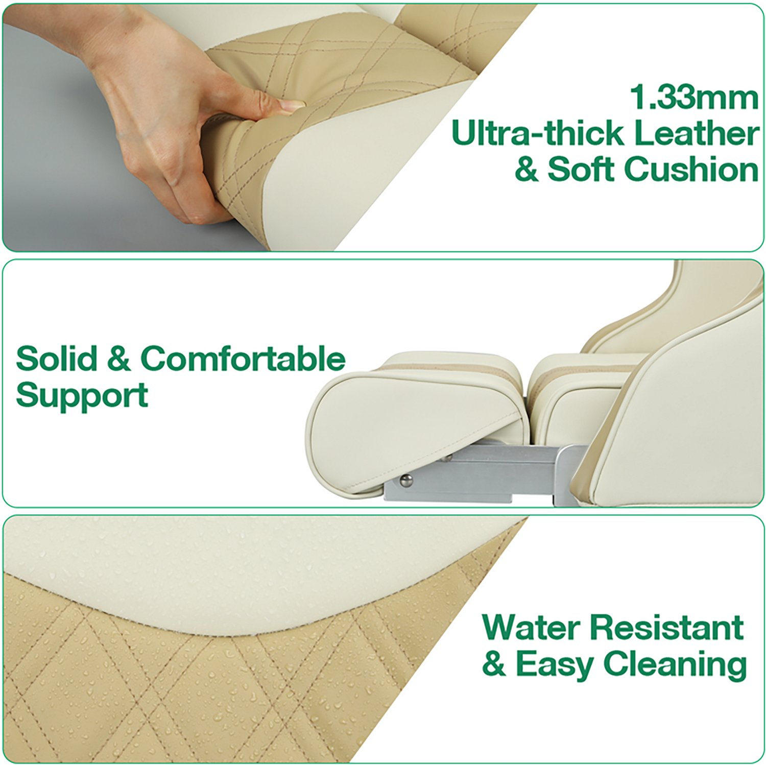 Leader Accessories Flip Up Captain Boat Seat - view number 2
