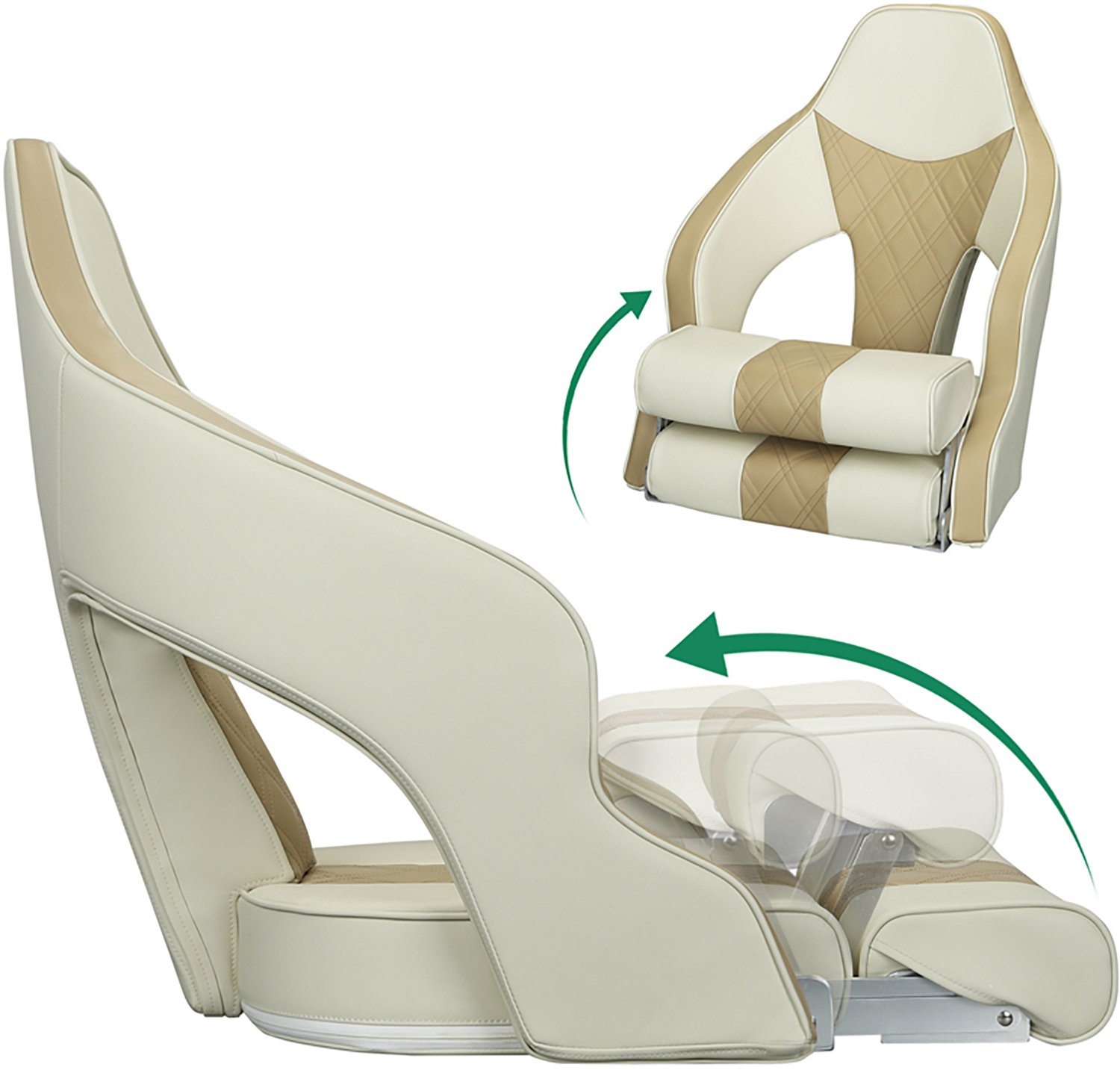 Leader Accessories Flip Up Captain Boat Seat - view number 4