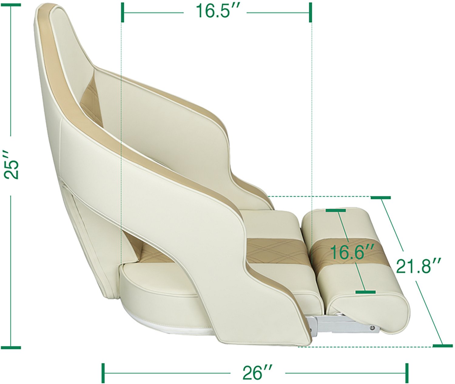 Leader Accessories Flip Up Captain Boat Seat - view number 6