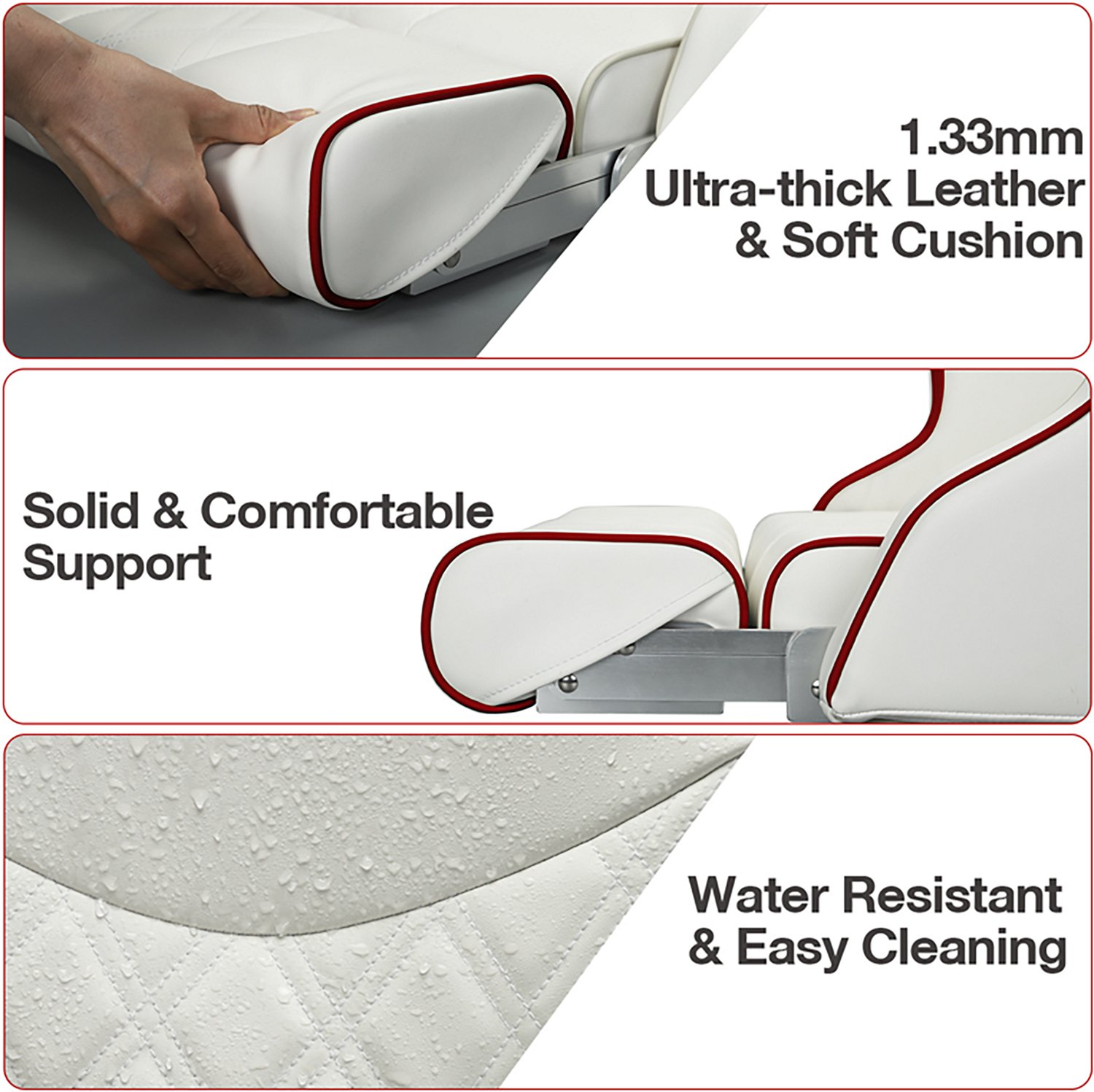 Leader Accessories Flip Up Captain Boat Seat - view number 2