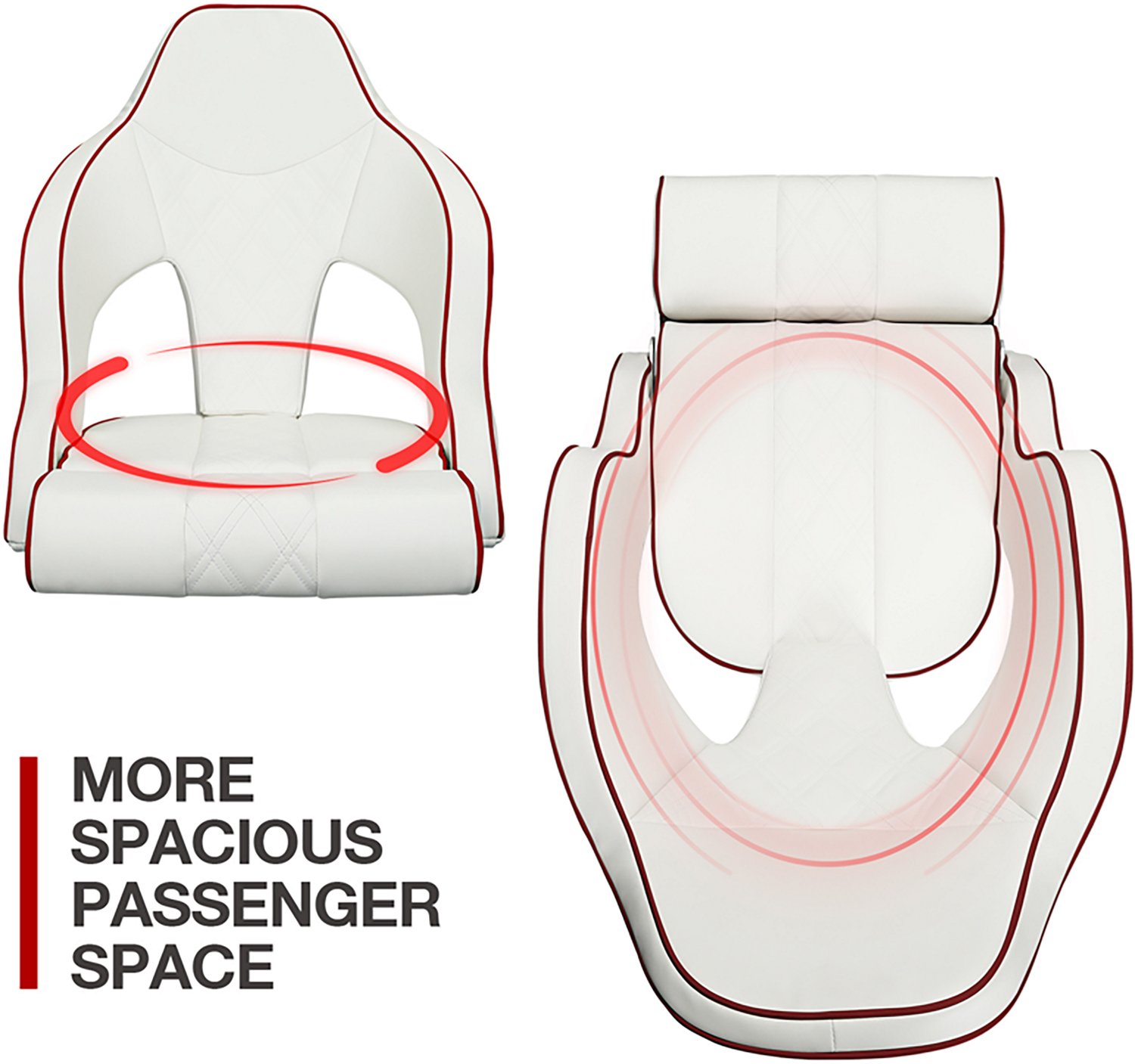 Leader Accessories Flip Up Captain Boat Seat - view number 3