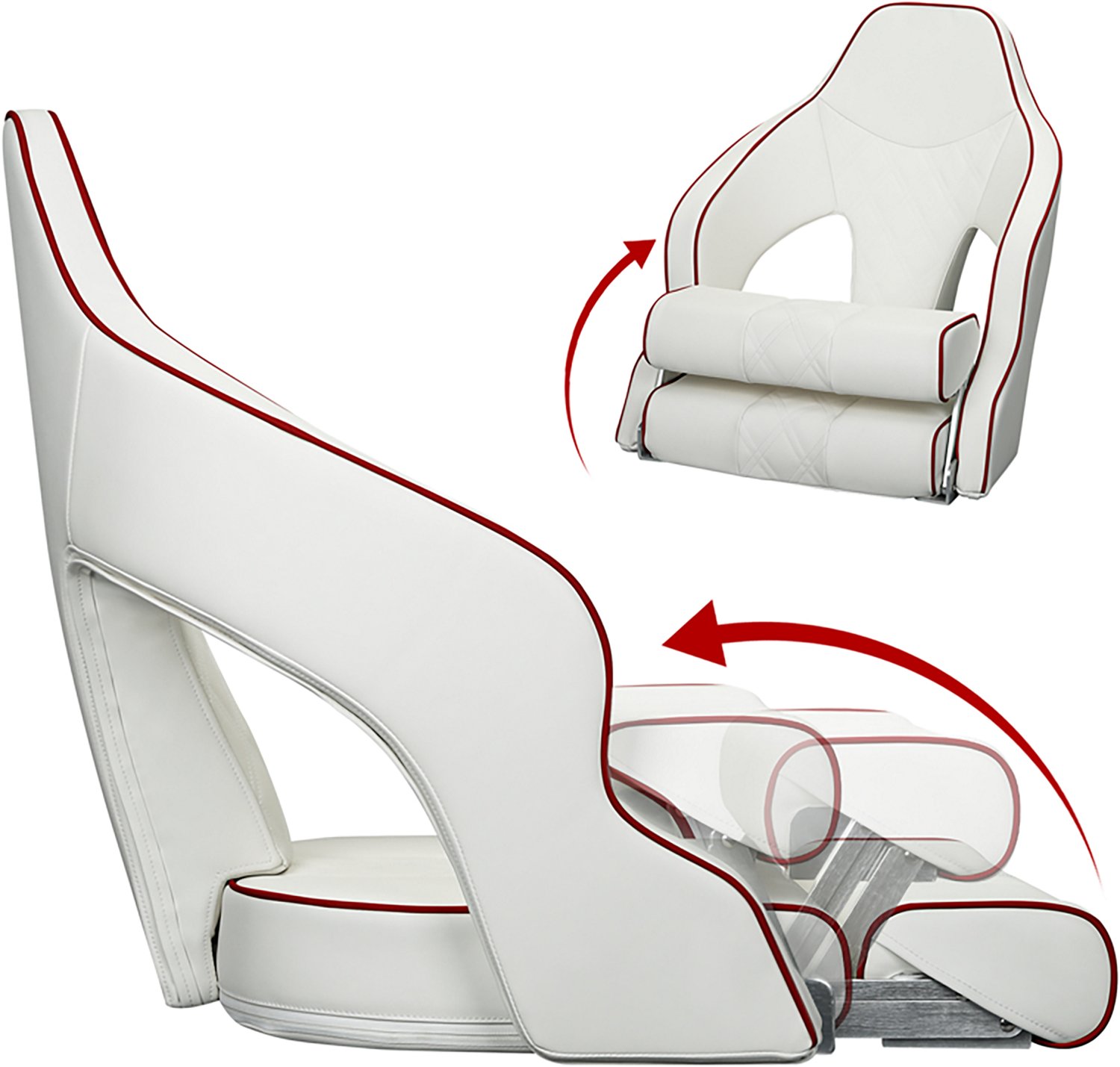 Leader Accessories Flip Up Captain Boat Seat - view number 4