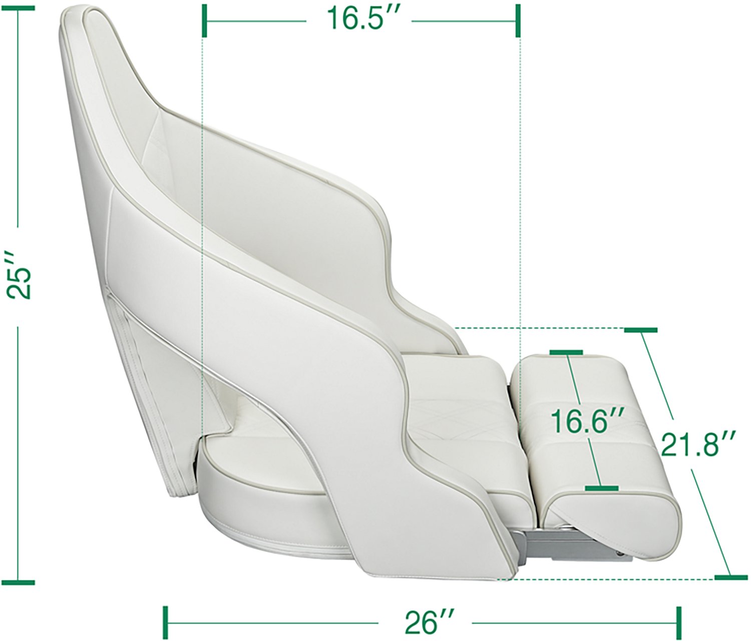Leader Accessories Flip Up Captain Boat Seat - view number 6