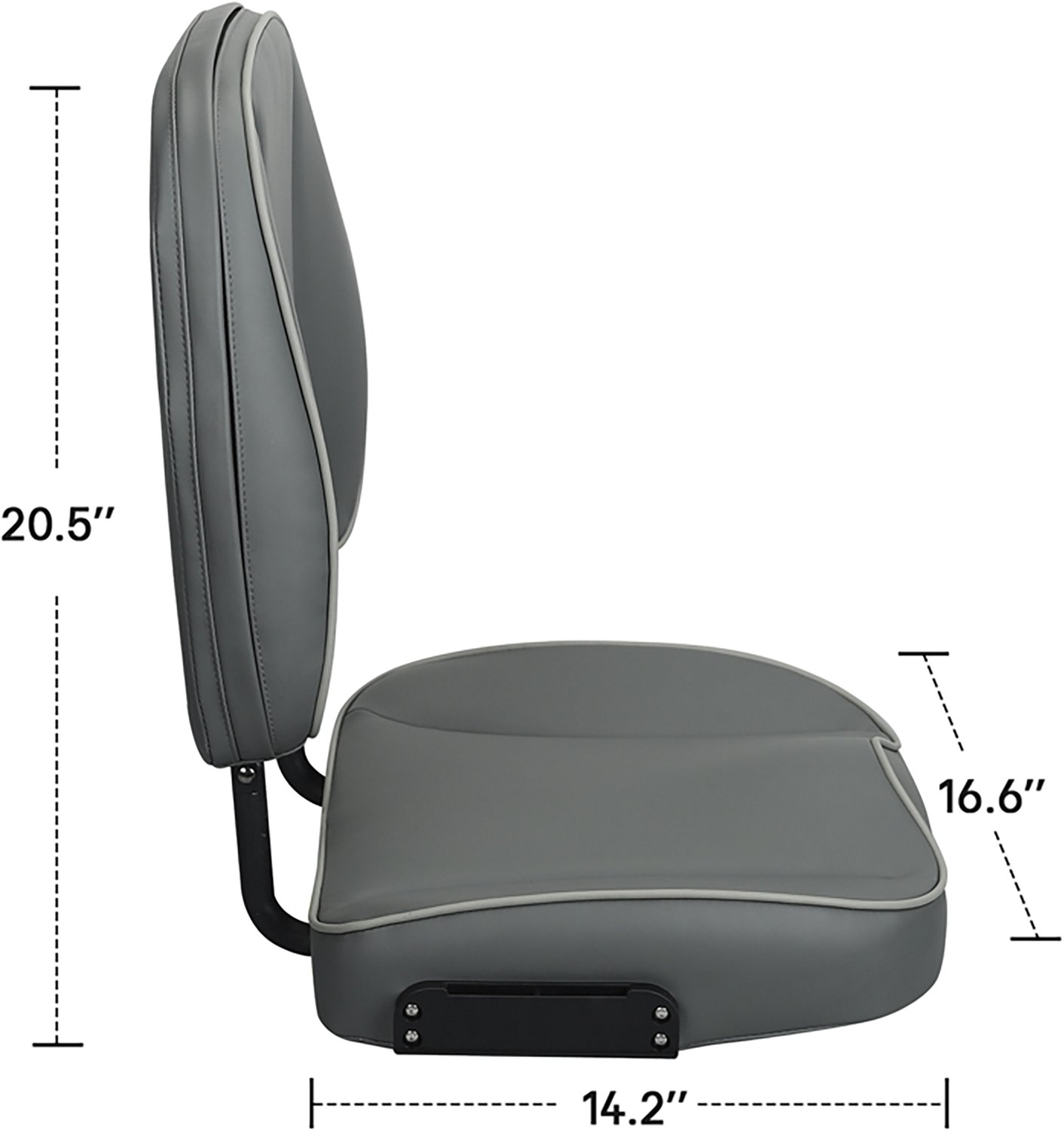 Leader Accessories Low Back Fishing Boat Seat - view number 4
