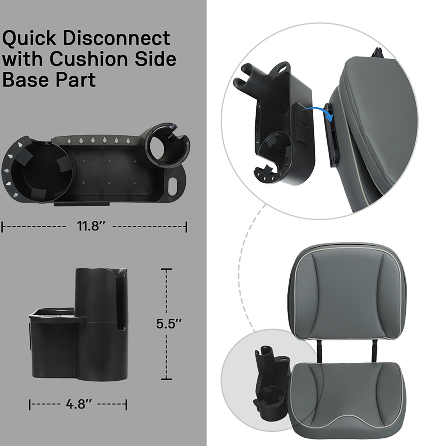 Leader Accessories Low Back Fishing Boat Seat - view number 8