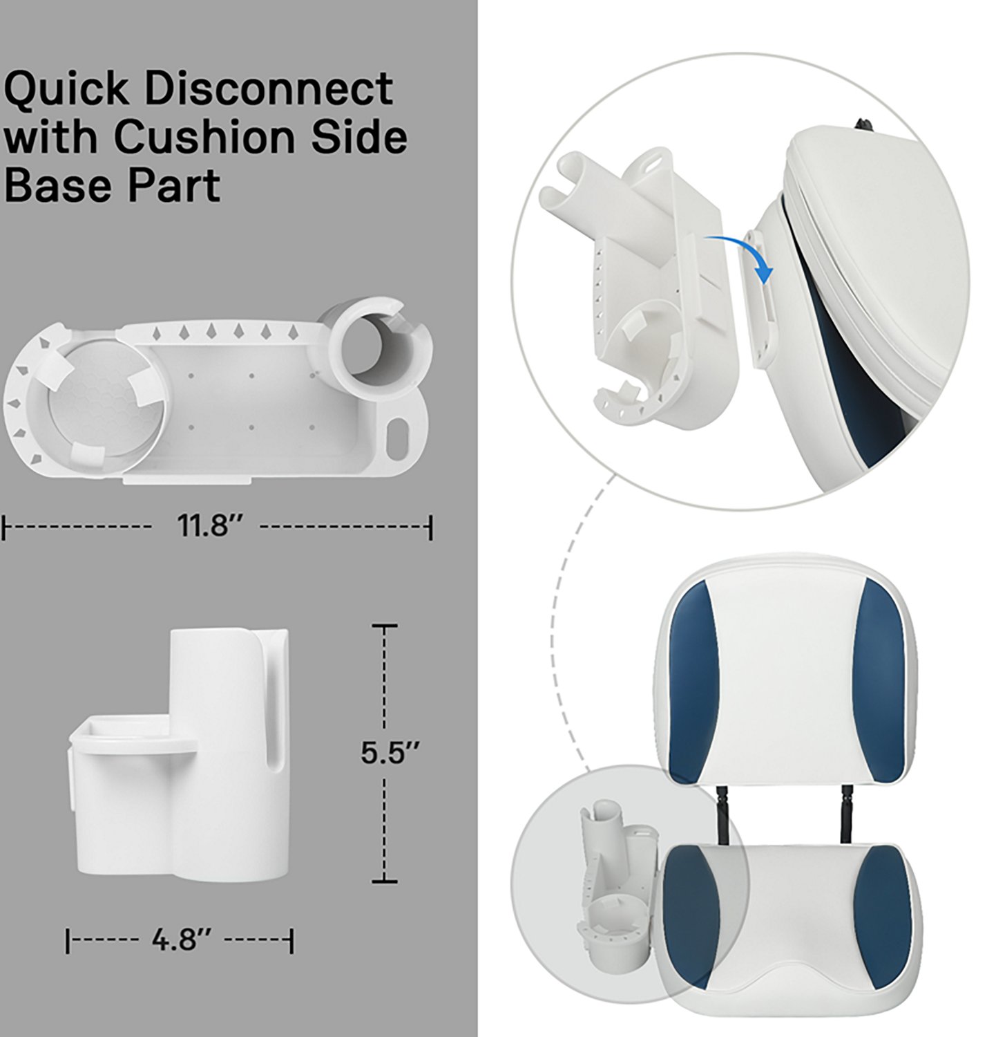 Leader Accessories Low Back Fishing Boat Seat - view number 8