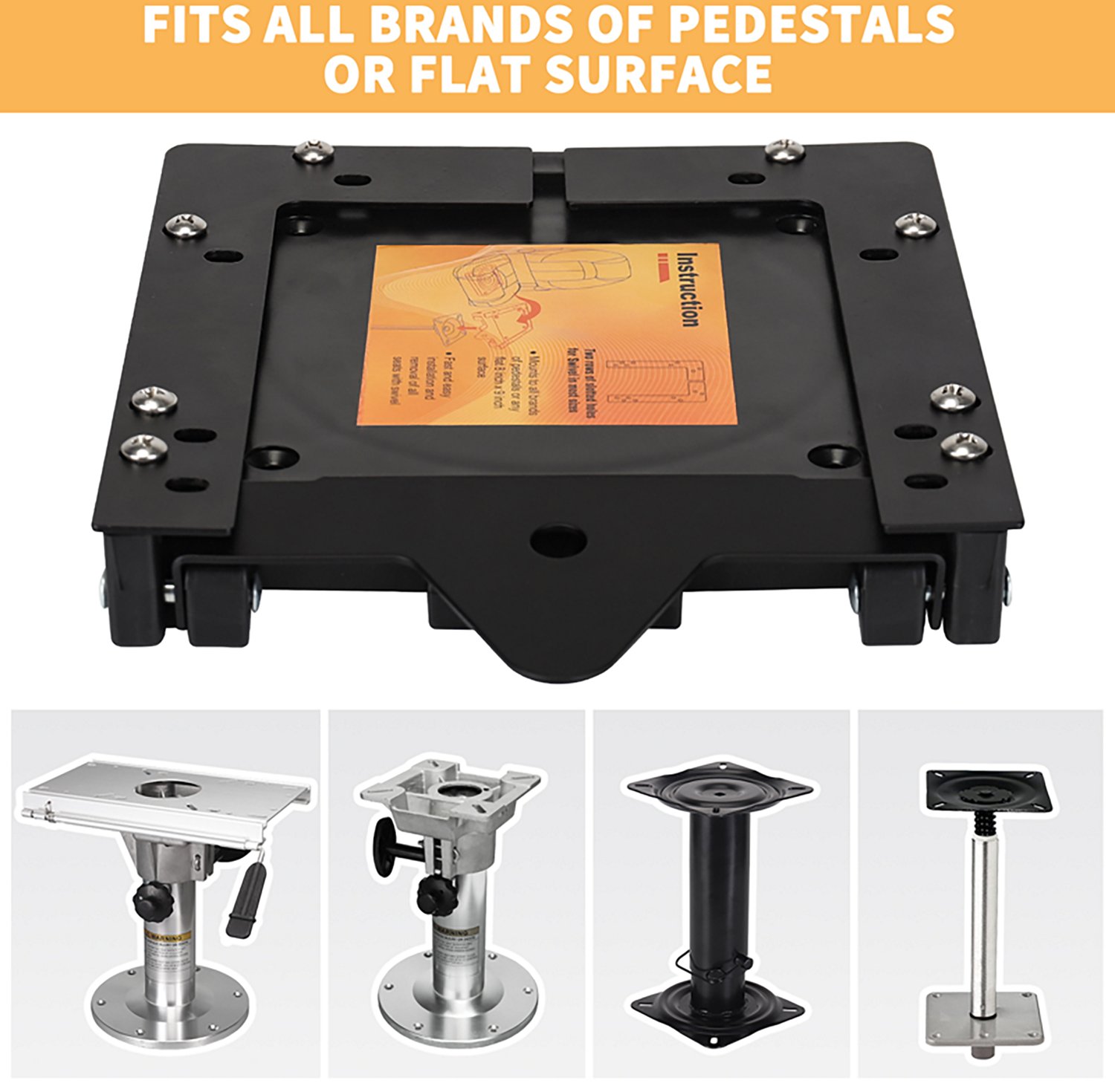 Leader Accessories Quick Disconnect Boat Seat Mounts with Swivels 2-Pack - view number 5