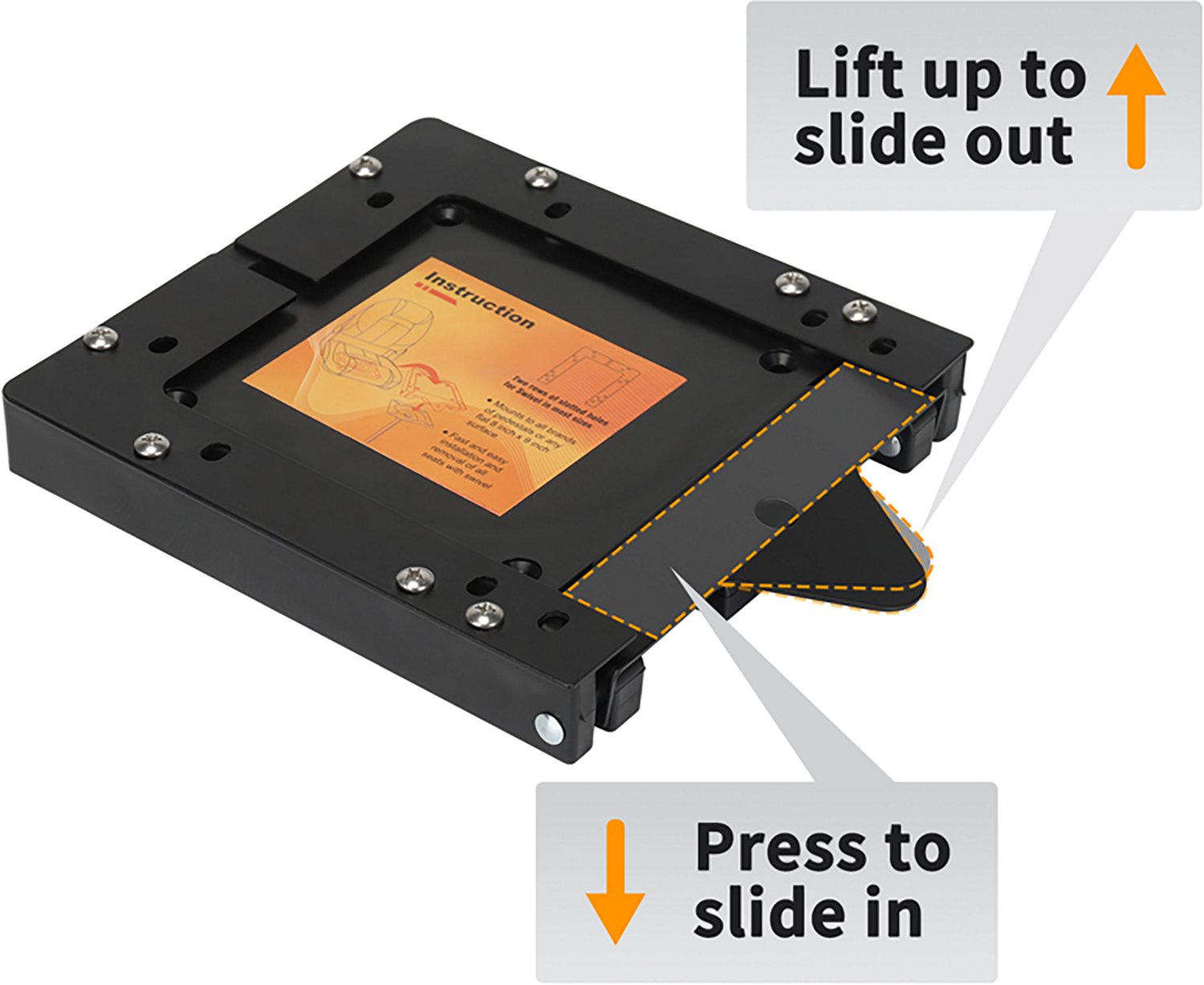 Leader Accessories Quick Disconnect Boat Seat Mounts with Swivels 2-Pack - view number 8