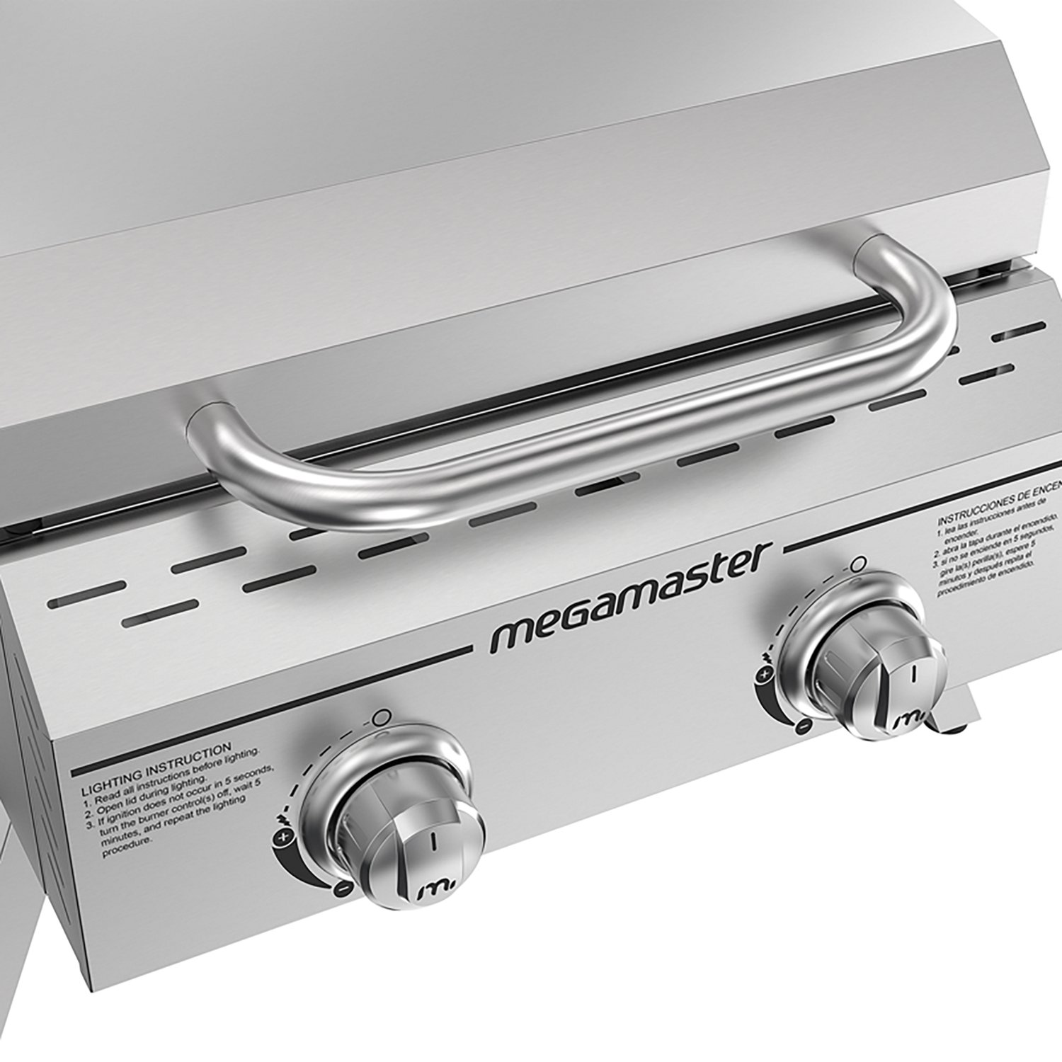Megamaster 2-Burner Stainless Steel Portable Propane Gas Grill - view number 6