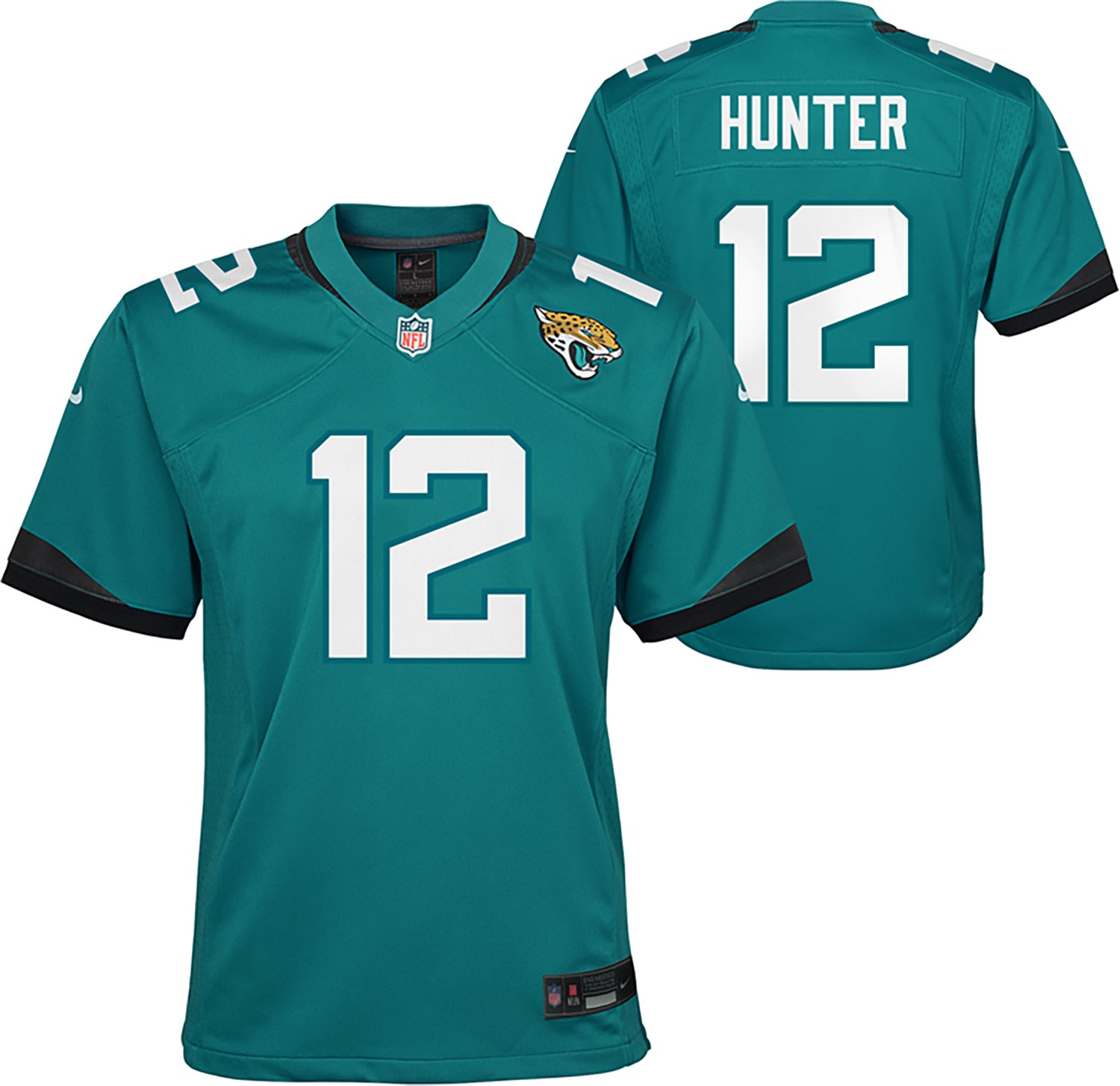 Nike Boys' Jacksonville Jaguars Travis Hunter #12 Game Alternate Name & Number Jersey - view number 3