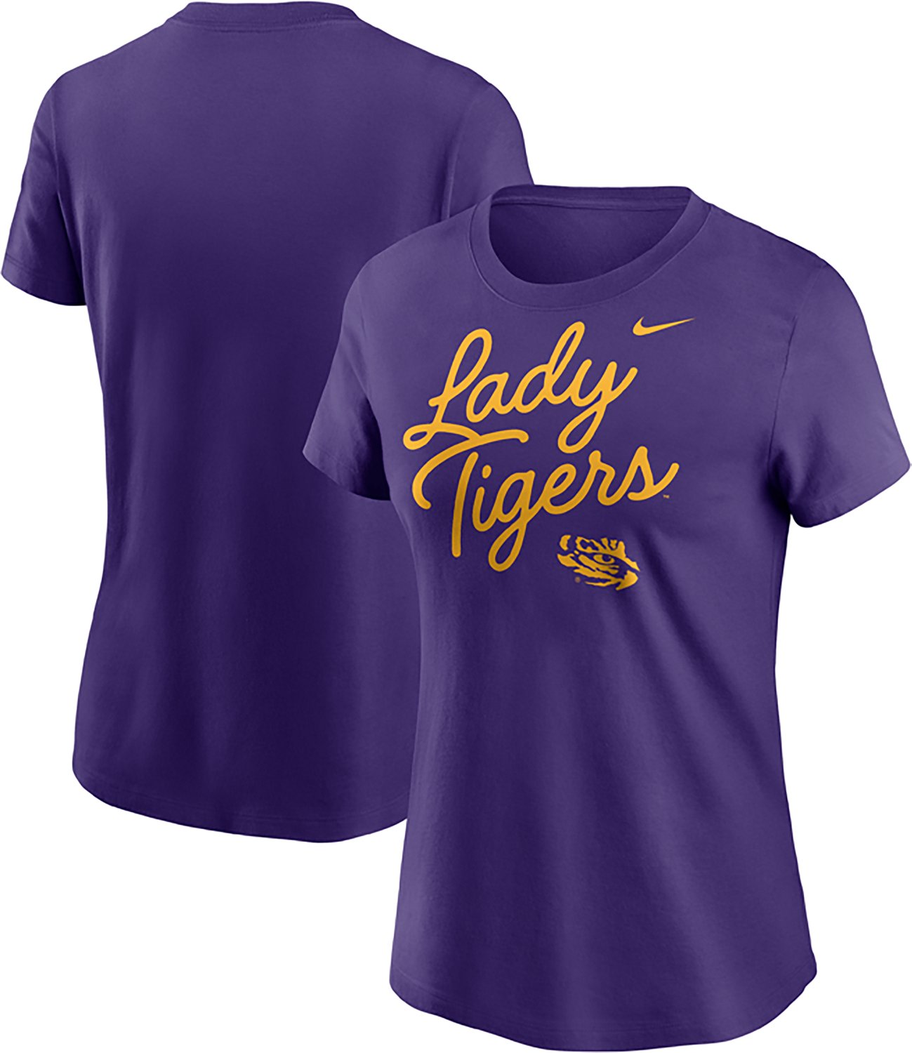 Nike Women's LSU Script Over Logo T-shirt