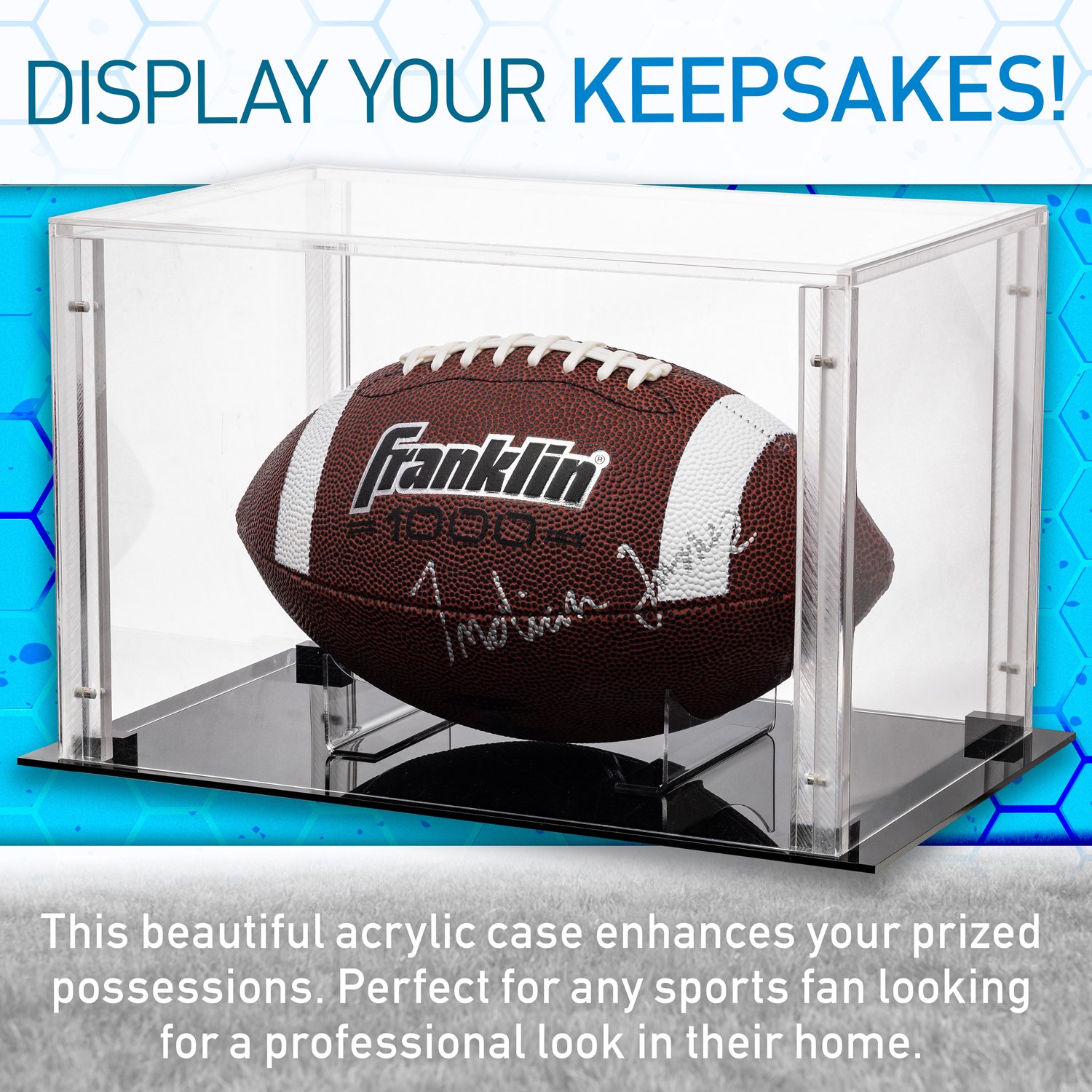 Franklin Official Size Football Acrylic Display Case - view number 6