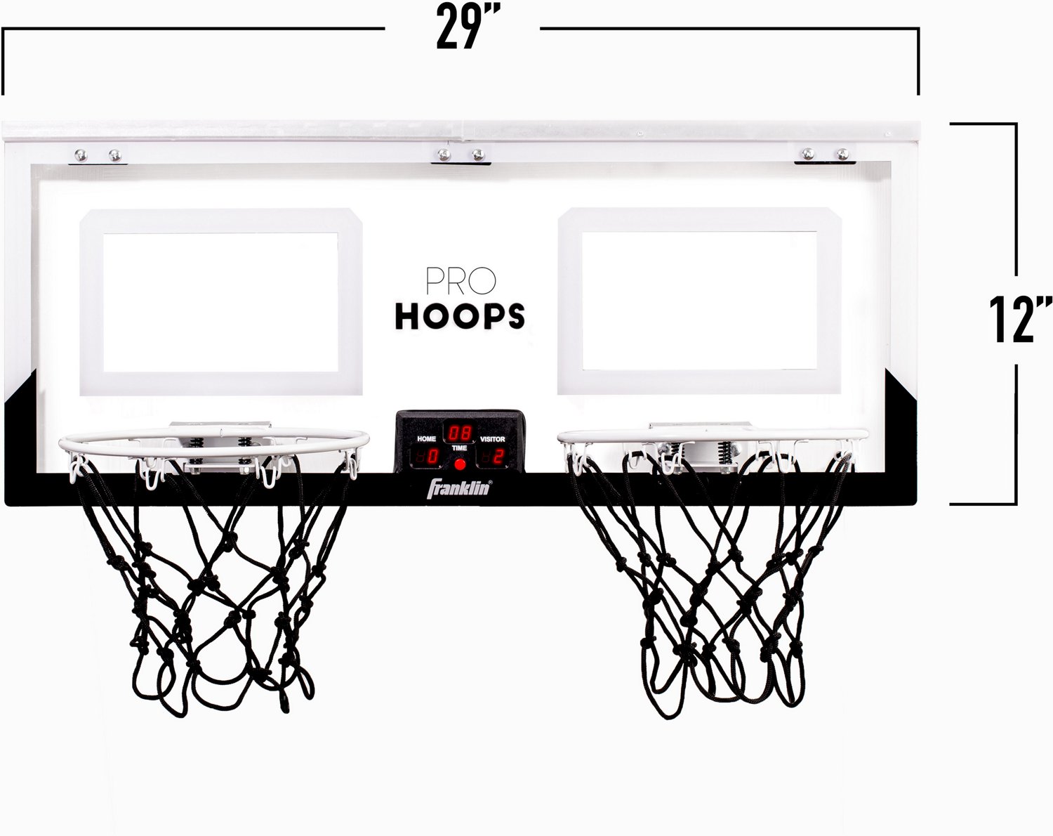 Franklin Dual Shot Pro Hoops LED Over-the-Door 2-Player Basketball Set - view number 2
