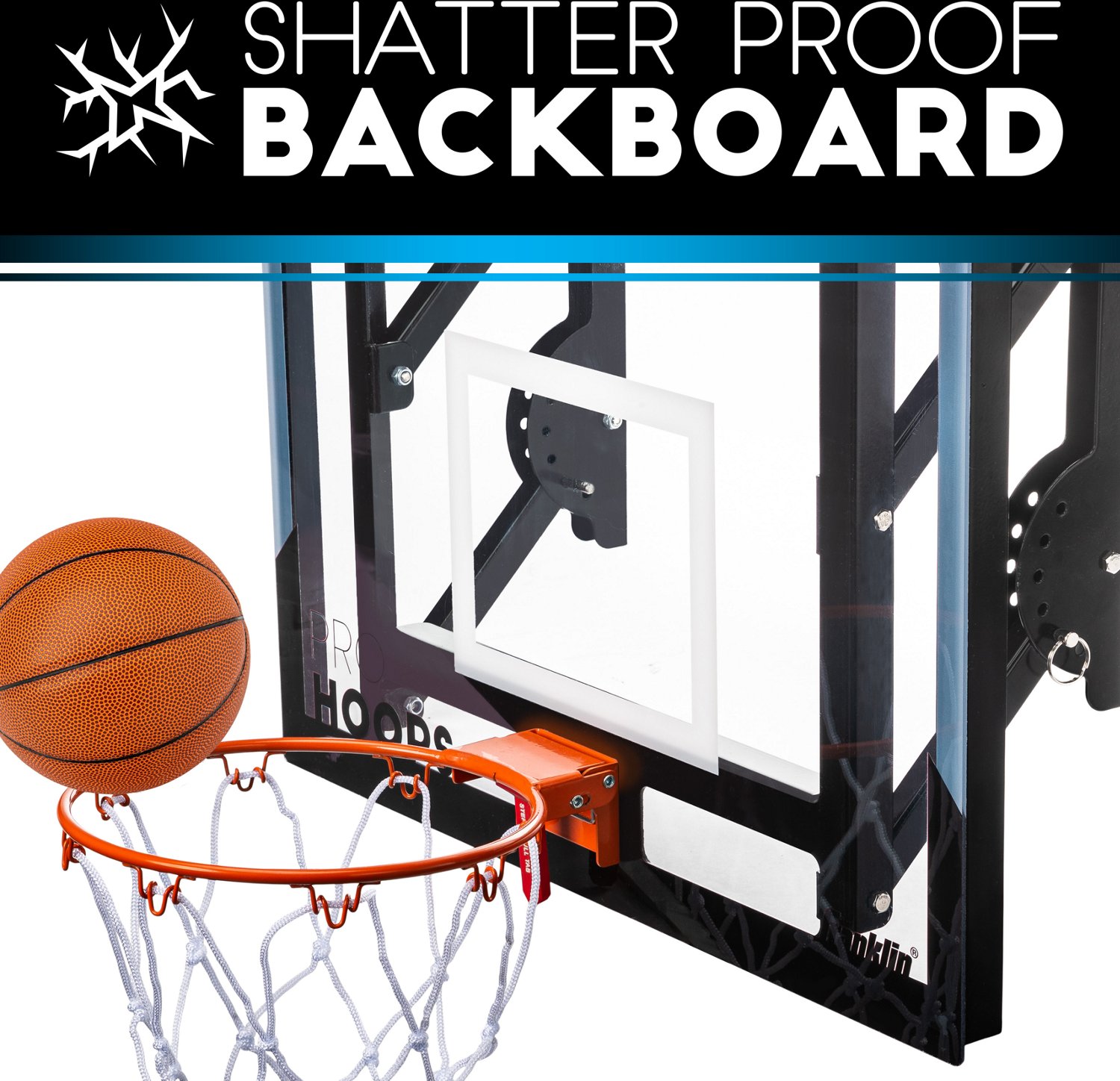 Franklin Wall-Mounted Pro Hoop XL Basketball Set - view number 3