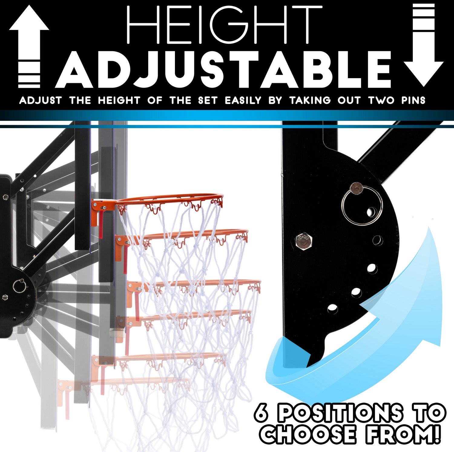 Franklin Wall-Mounted Pro Hoop XL Basketball Set - view number 5