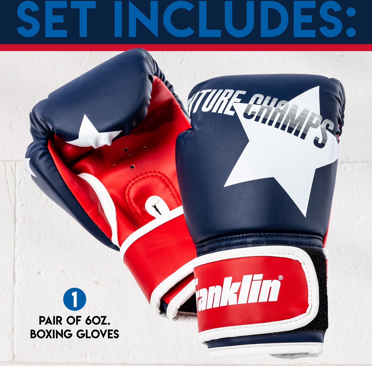 Franklin Kids' Future Champs 6 oz Boxing Gloves                                                                                  - view number 2