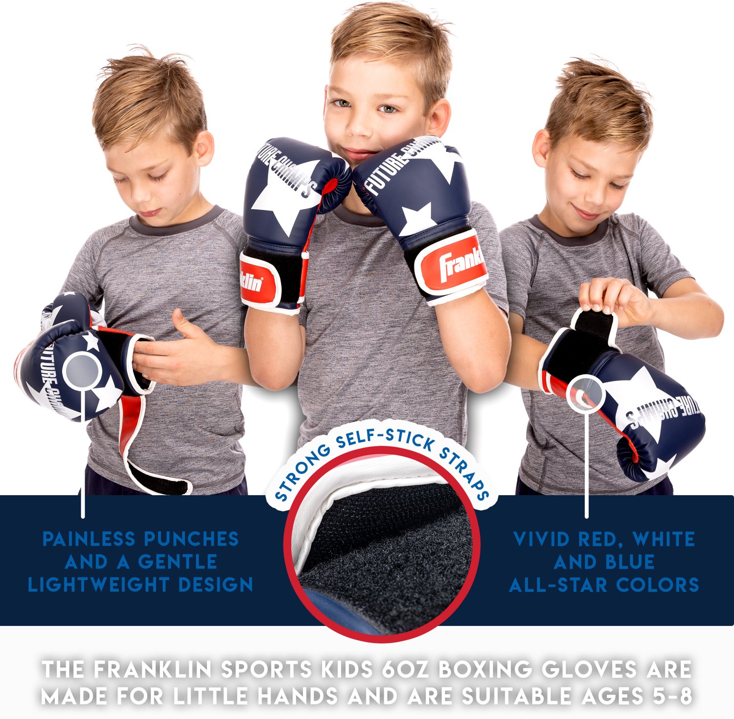 Franklin Kids' Future Champs 6 oz Boxing Gloves                                                                                  - view number 8