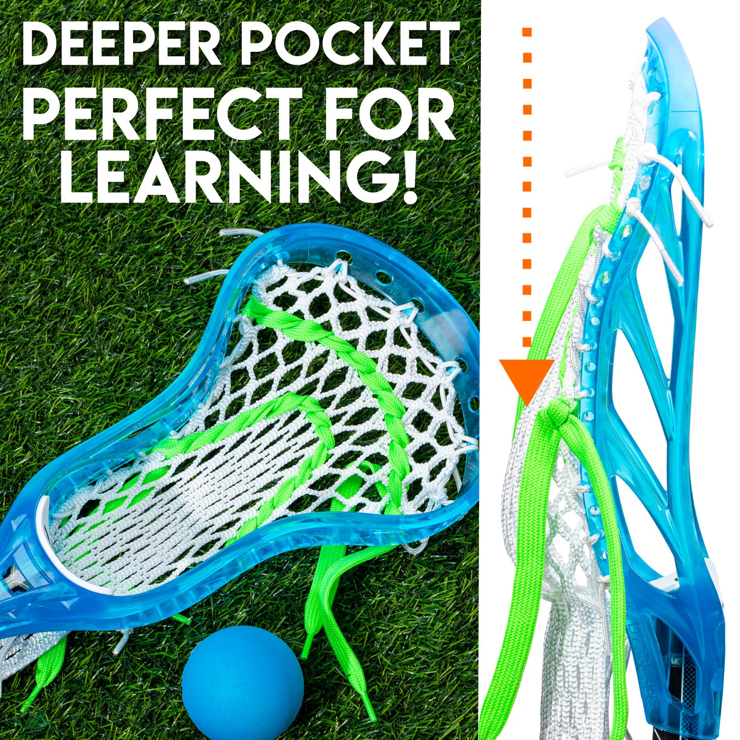 Franklin Kids' Mini Lacrosse Stick and Ball Set - view number 7