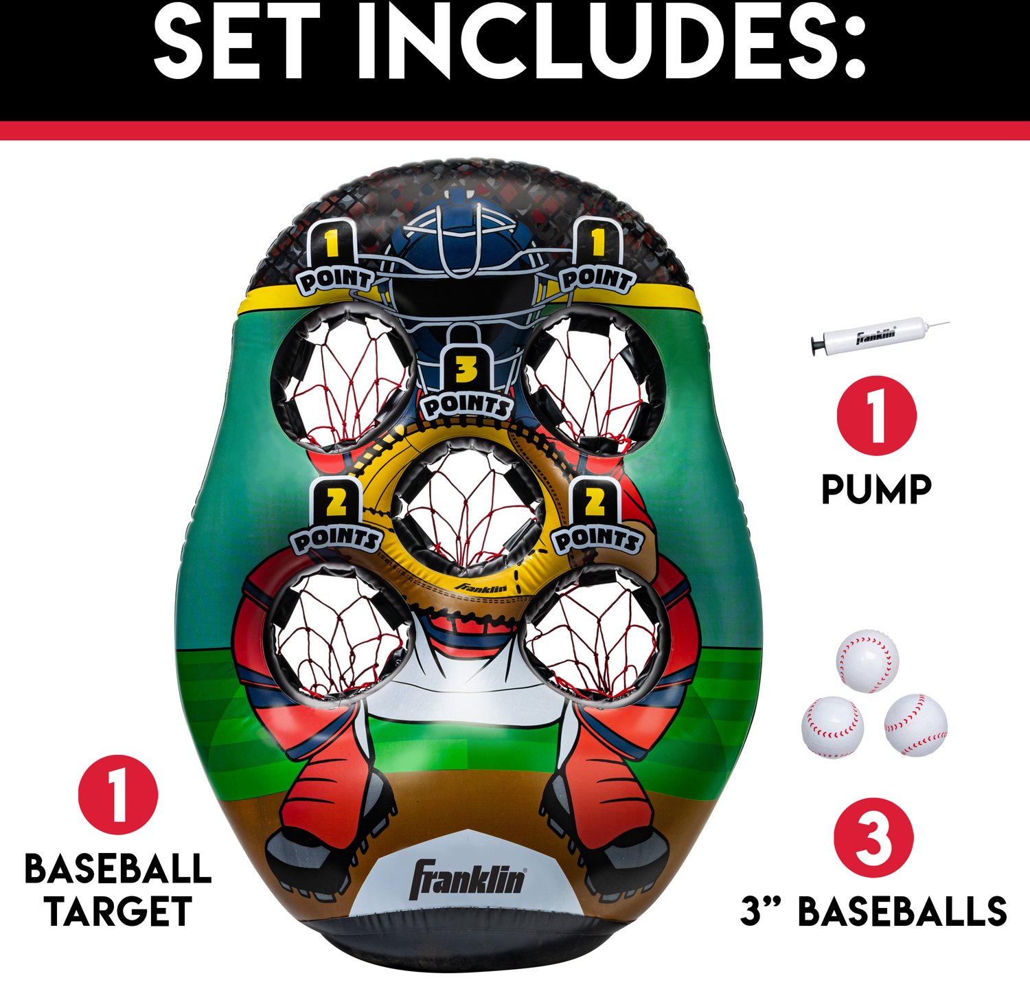 Franklin Kids' 5-Hole Baseball Target