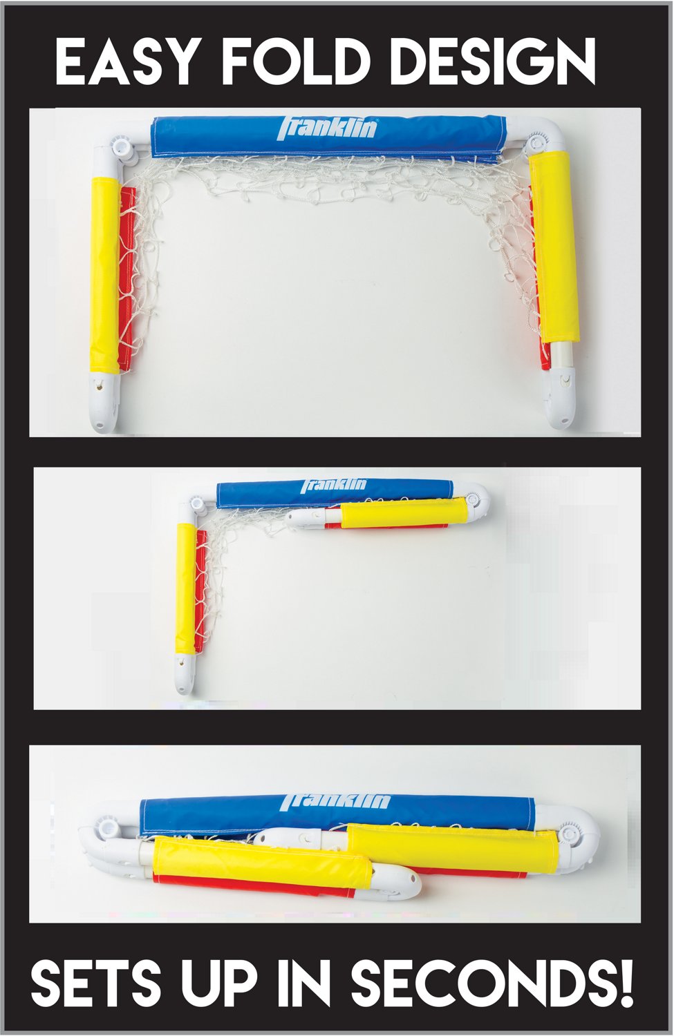 Franklin Kids' 24 in x 16 in x 16 in Soccer Goal with Ball and Pump - view number 4