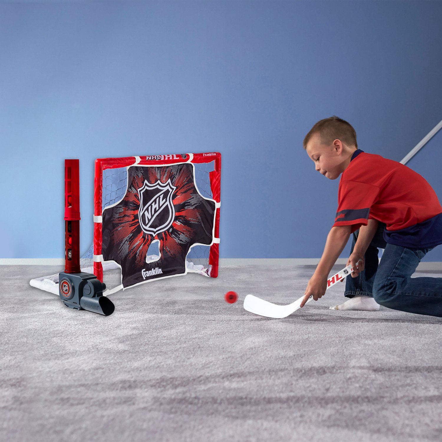 Franklin Sports Mini Auto-Passer, Goal and Target Hockey Set - view number 4